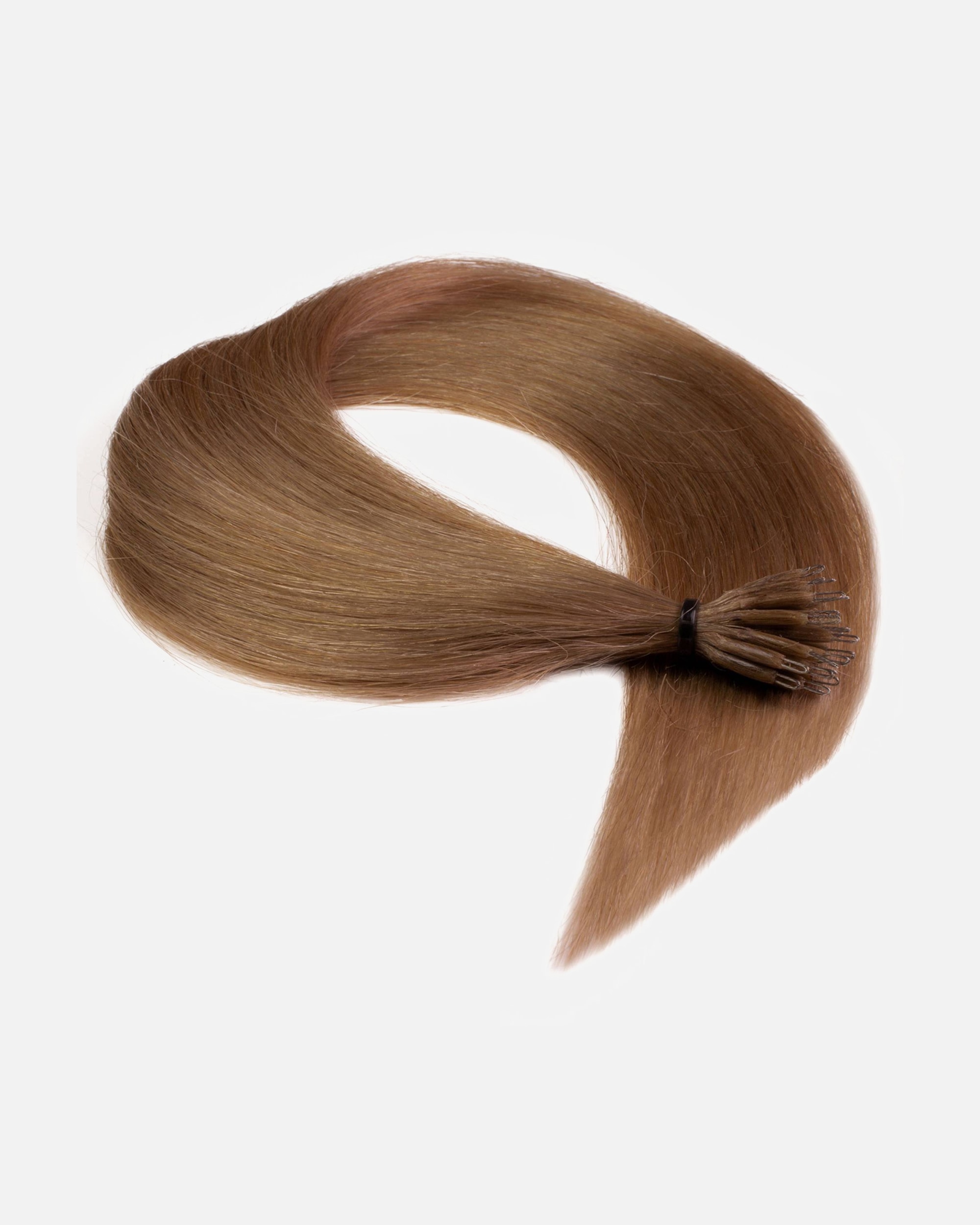 Extensions für Weiblich hair2heart Nanoring Extensions Premium Echthaar #8/1 Hellblond Asch 0,8g 60cm