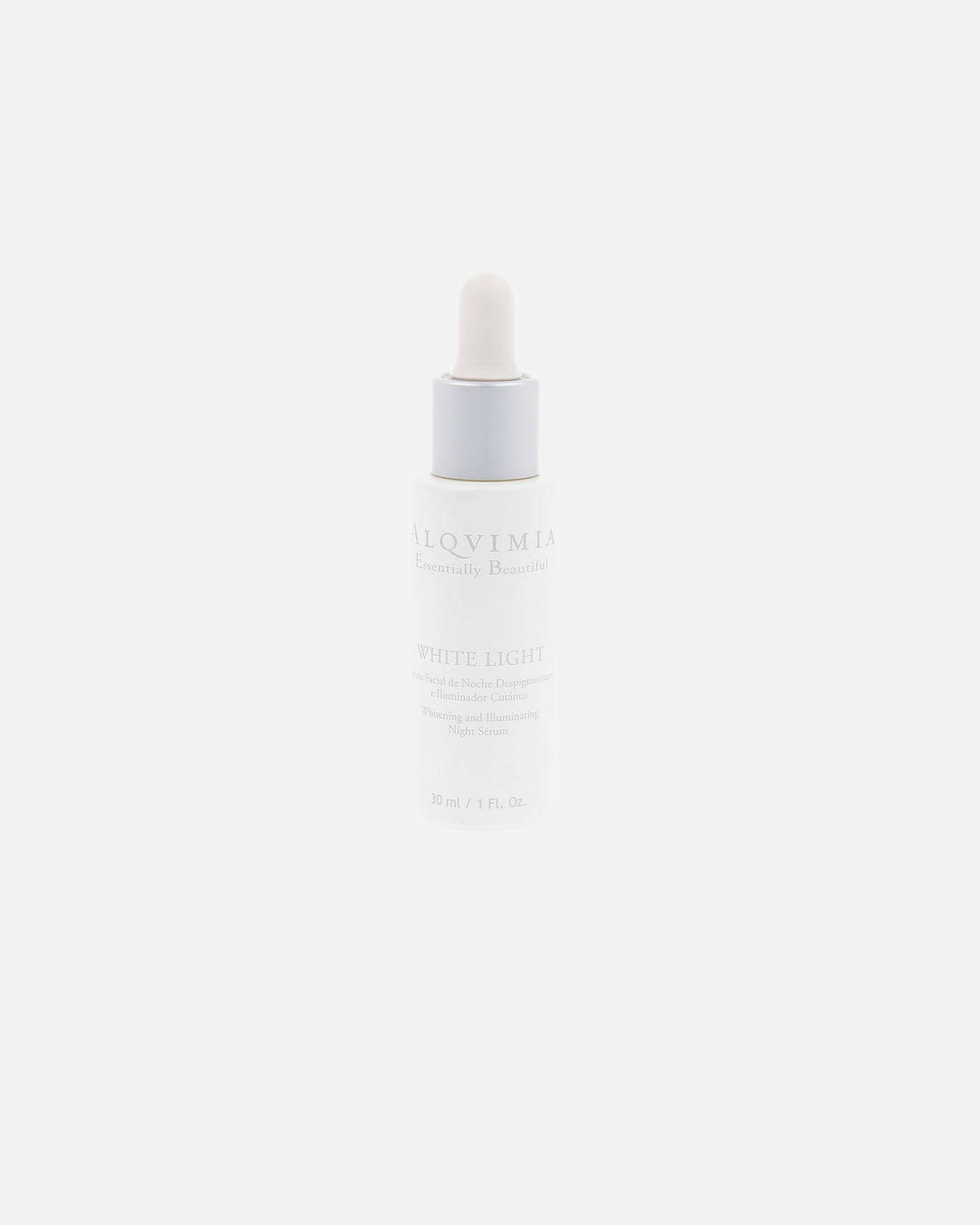 Feuchtigkeitsserum für Unisex Alqvimia WESENTLICH SCHÖNES WEISSES LICHT-Serum 30 ml