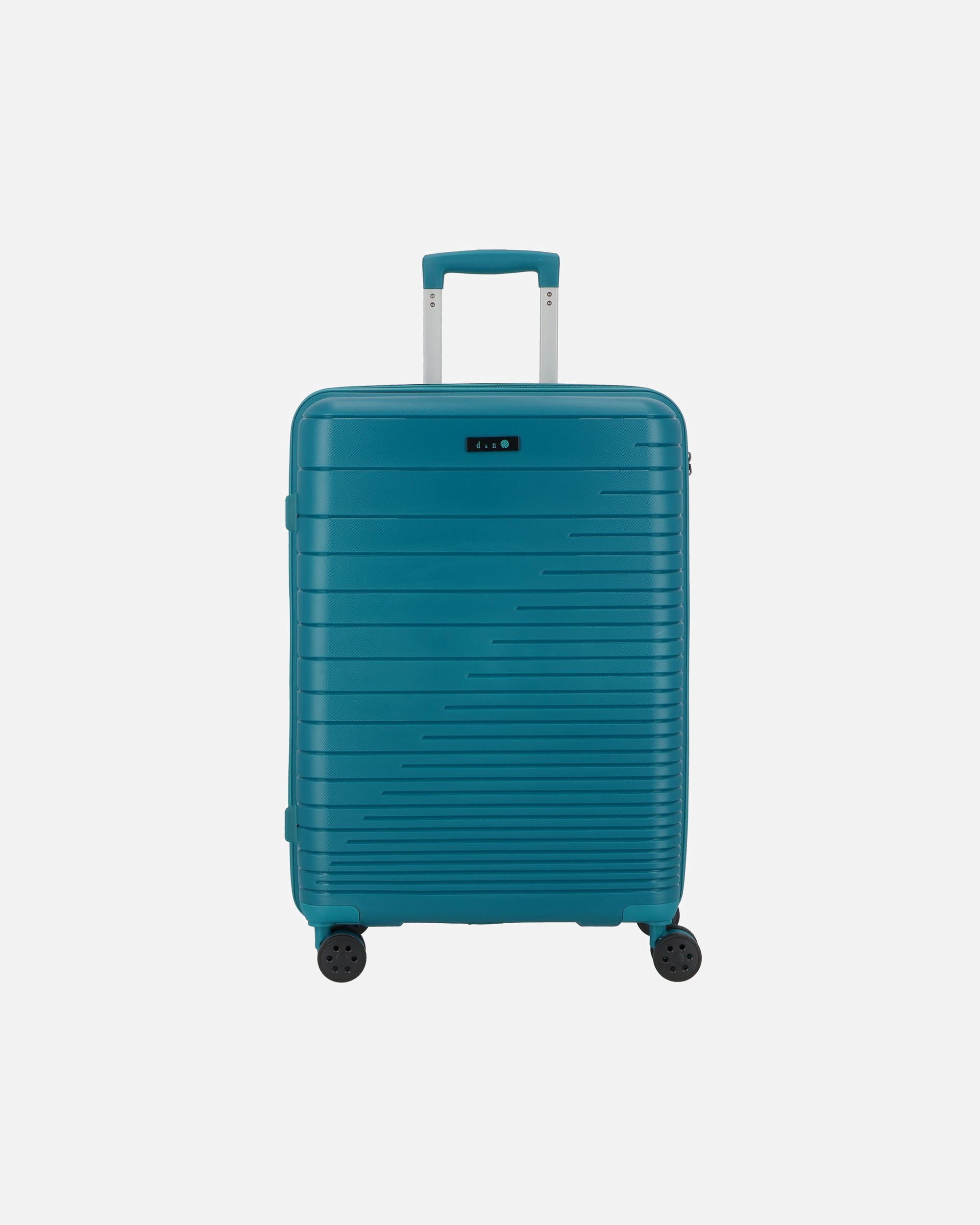 Koffer für Männlich d & n Travel Line 4600 4 Rollen Trolley M 65 cm petrol