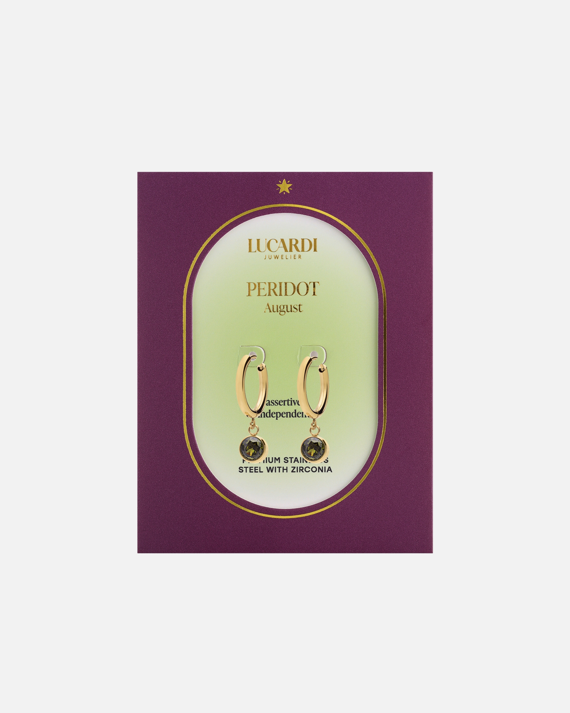 Ohrringe für Weiblich Lucardi Ohrringe Gold - August