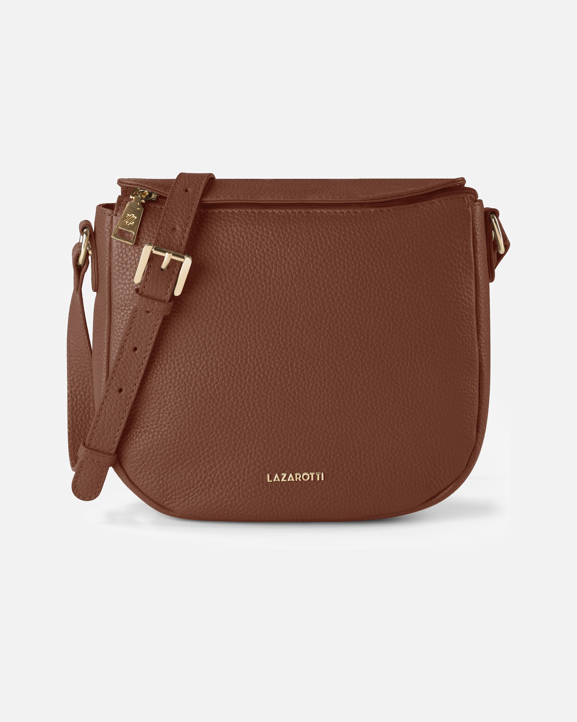 Tasche für Weiblich Lazarotti Bologna Leather Umhängetasche brown