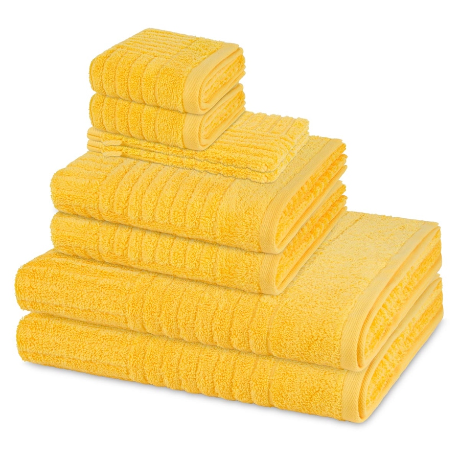 ROSS Handtuch-Set Carre (8-teilig) Sonne Gold