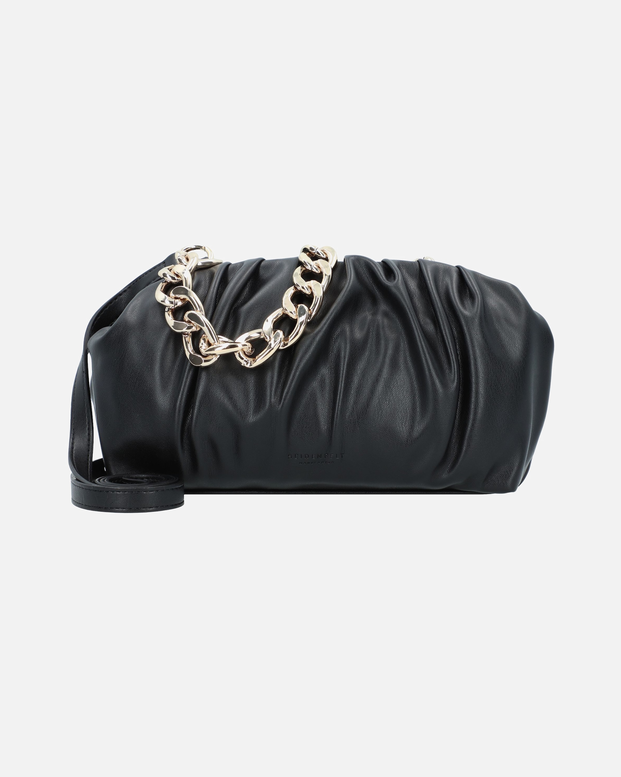 Handtasche für Weiblich Seidenfelt Eke Henkeltasche black-gold