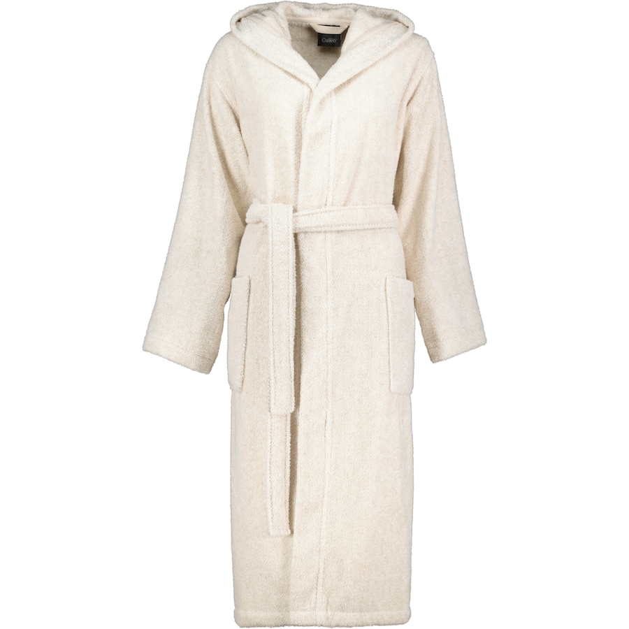 Cawö Bademäntel Damen Kapuze SAUNA Cotton & Hemp 846 natur - 33 XL