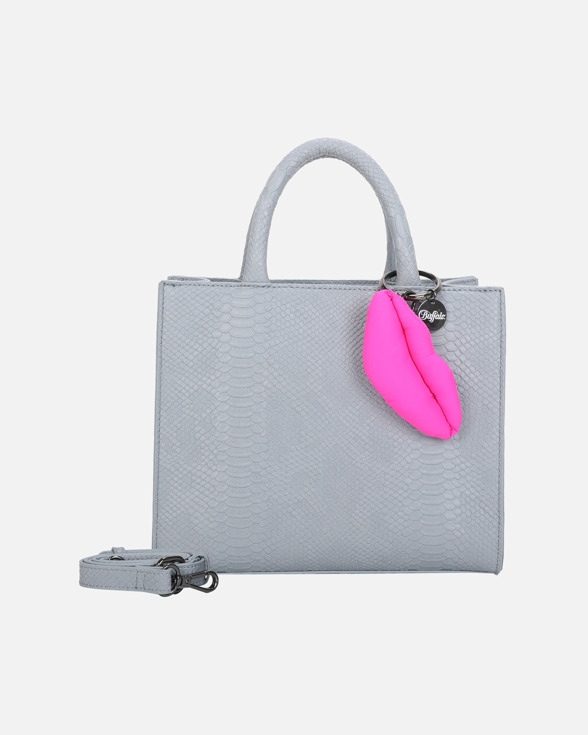 Clutch für Weiblich Buffalo Big Boxy Shopper scaled snake blue