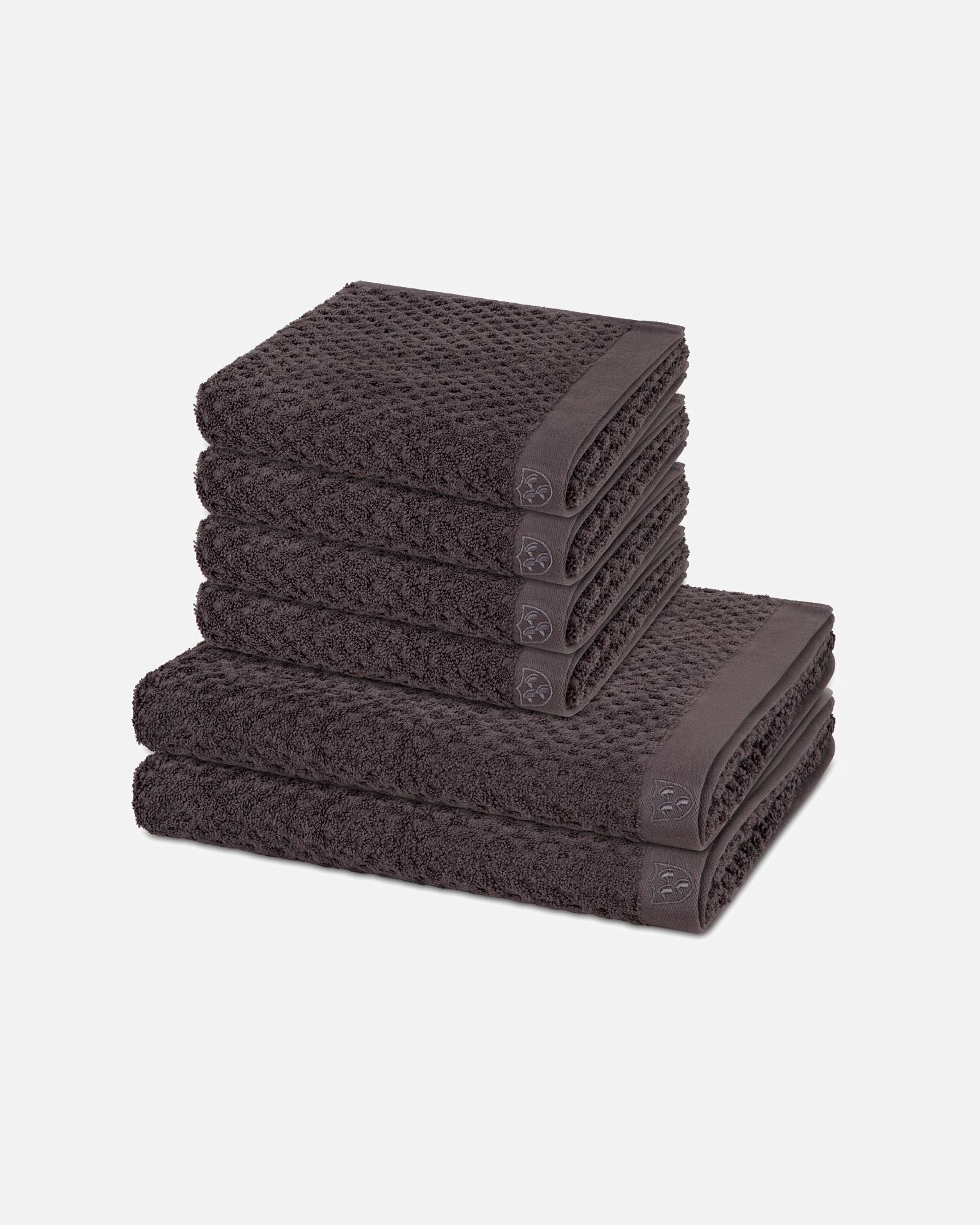 Handtuch für Unisex ROSS Handtuch-Set Harmony (6-teilig) Graphit