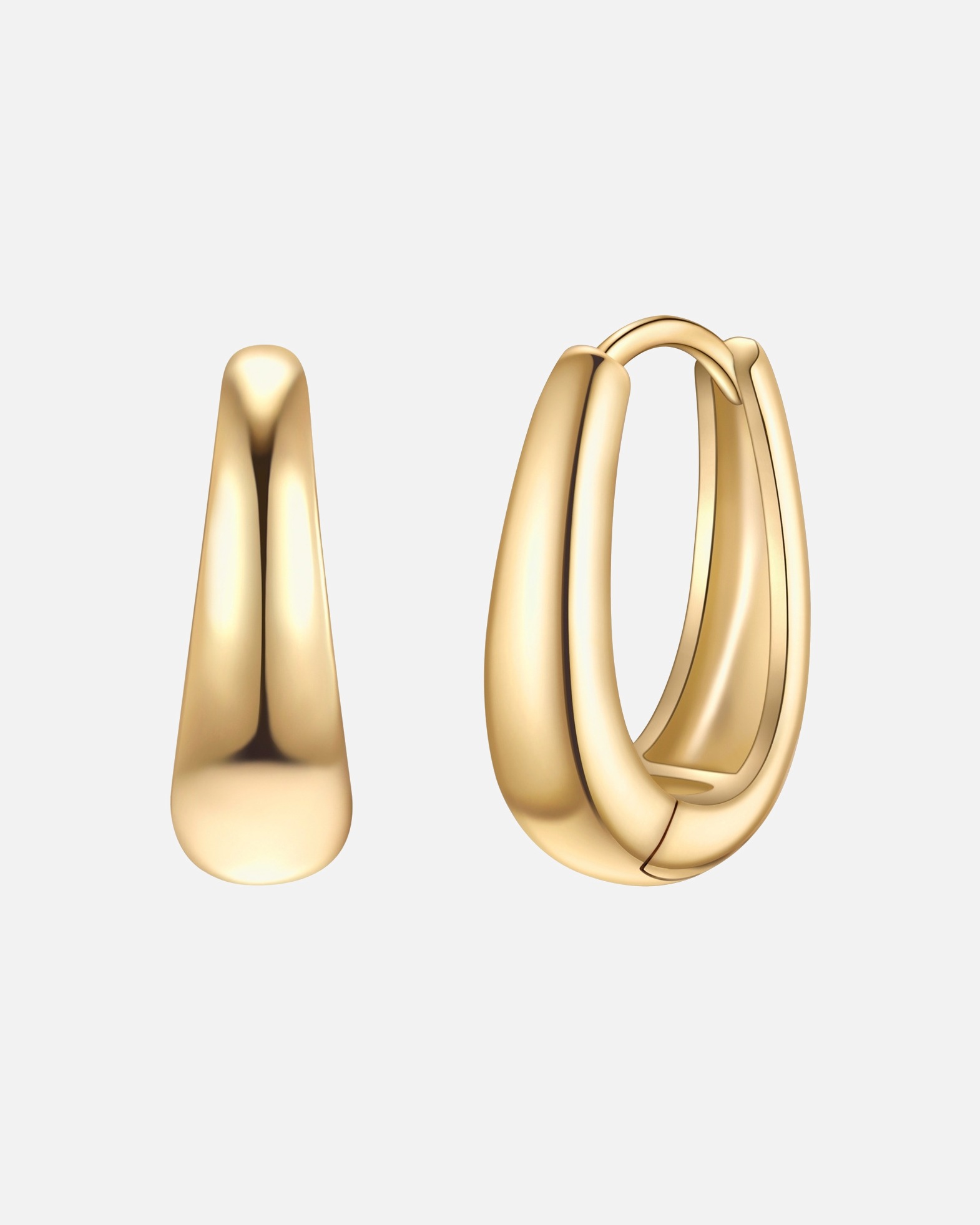 Creolen für Weiblich Glanzstücke München Creolen aus Sterling Silber in gelbgold 17,5 mm