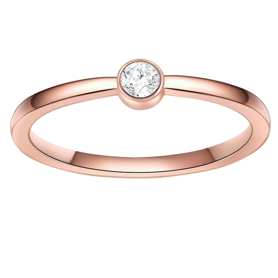 Eastside Ring Edelstahl Zirkonia in Roségold 54 Damen