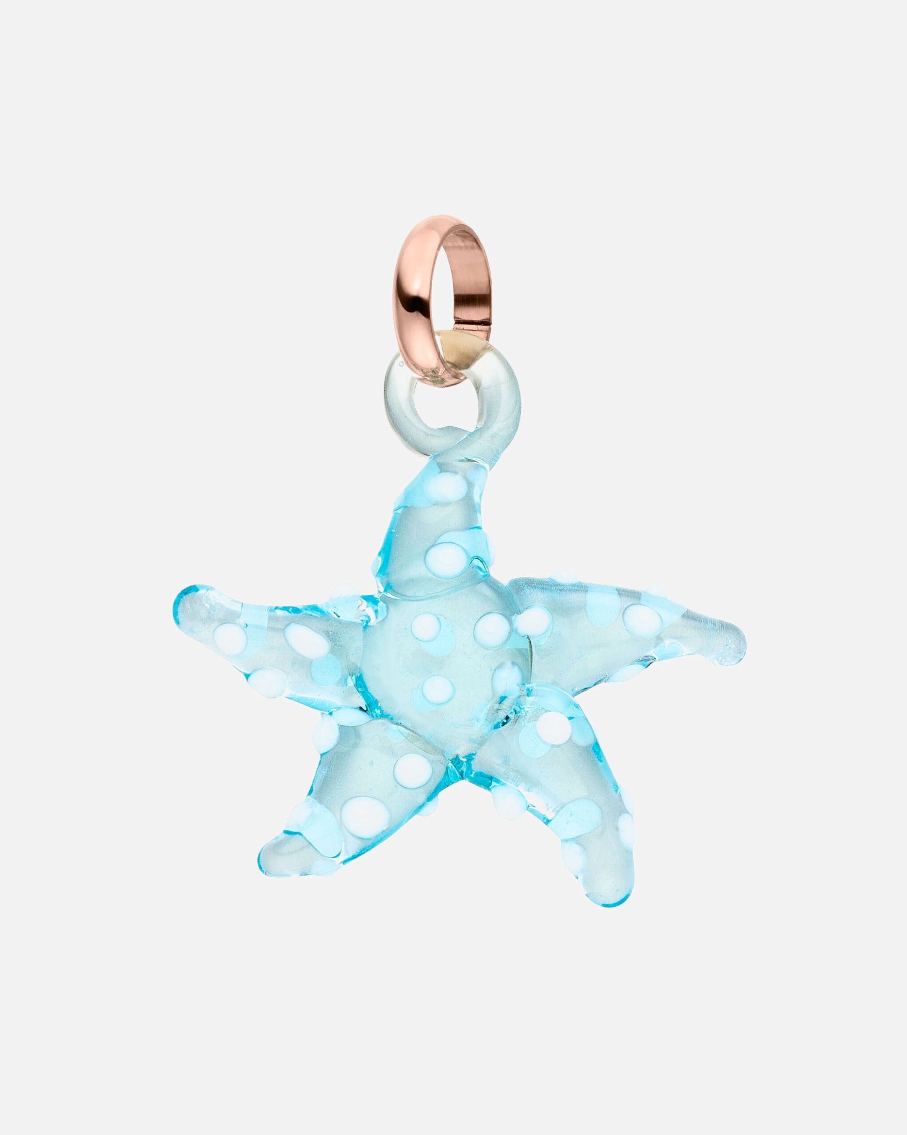Schmuckanhänger für Unisex Purelei Glass Starfish Charm 100% Edelstahl Rosegold