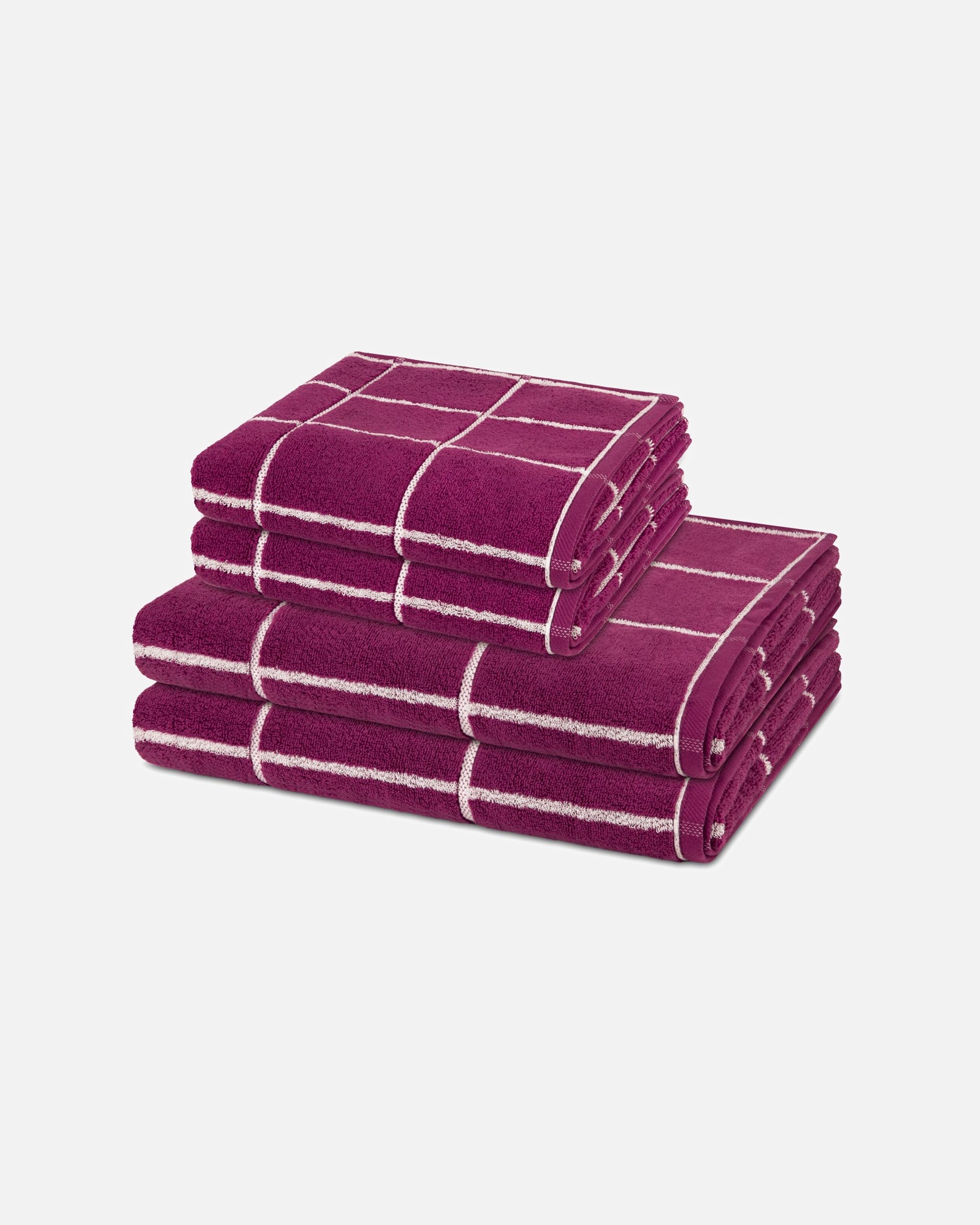Handtuch für Unisex ROSS Handtuch-Set Sensual Skin (4-teilig) Fuchsia