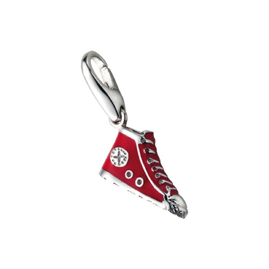 Giorgio Martello Milano Charm Turnschuh, Silber 925 Rot Damen