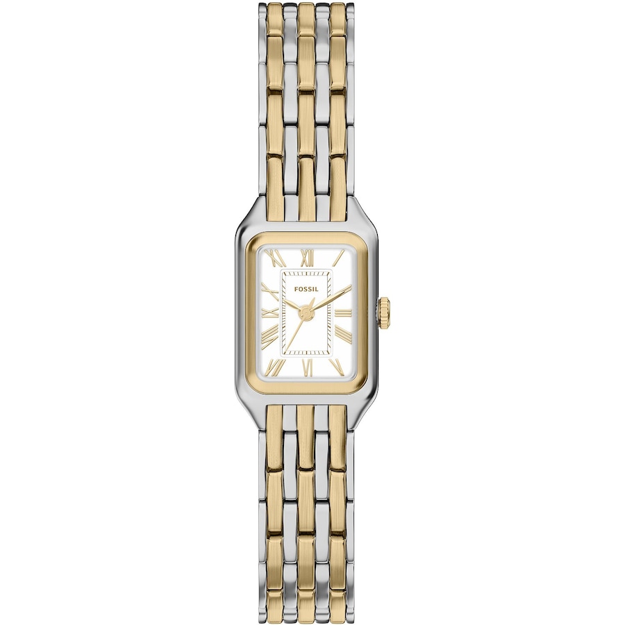 Fossil Damenuhr Edelstahl bicolor Damen
