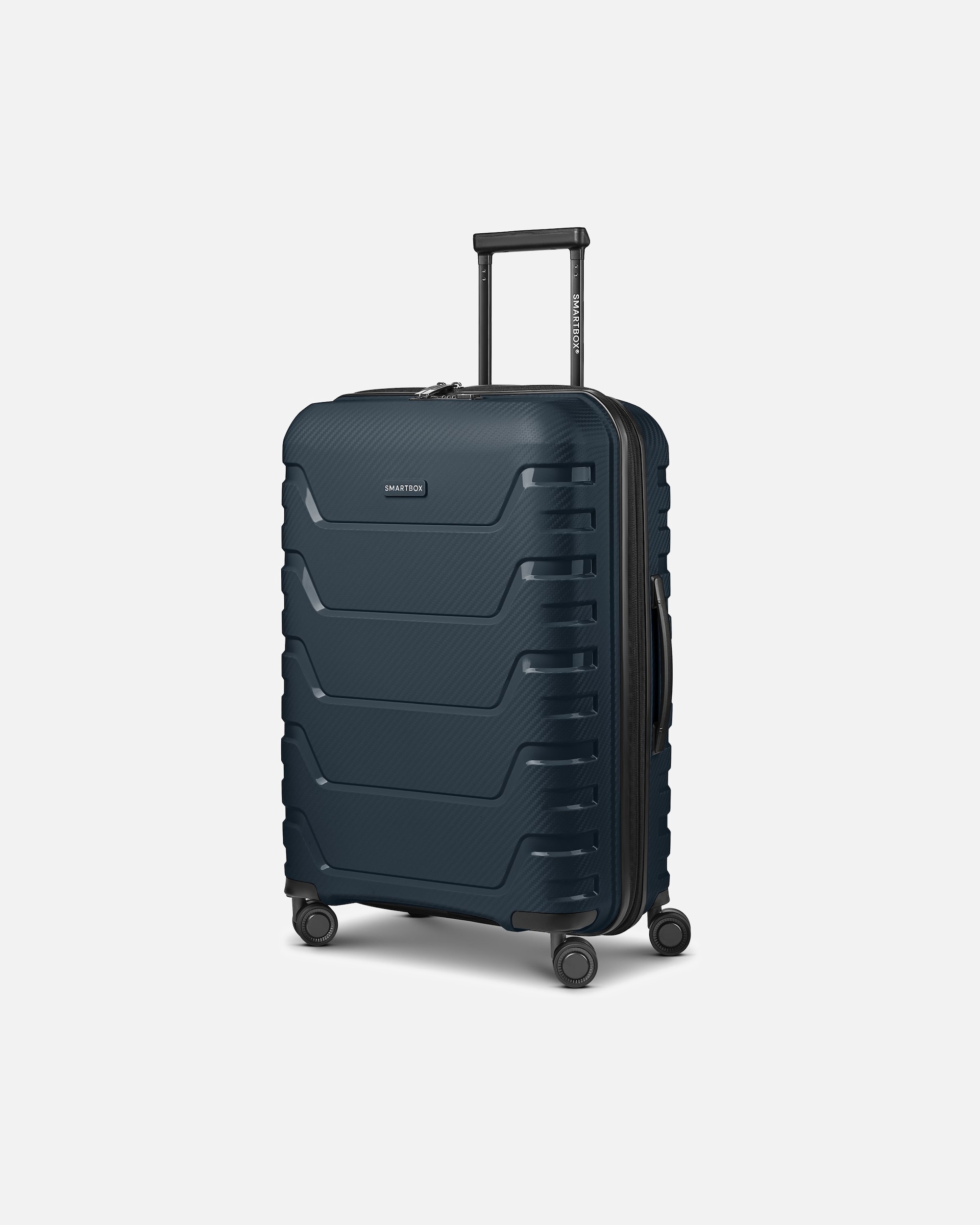 Trolley für Männlich Smartbox Default Brand Line Edition 01 4 Rollen Trolley 66 cm mit Dehnfalte navy