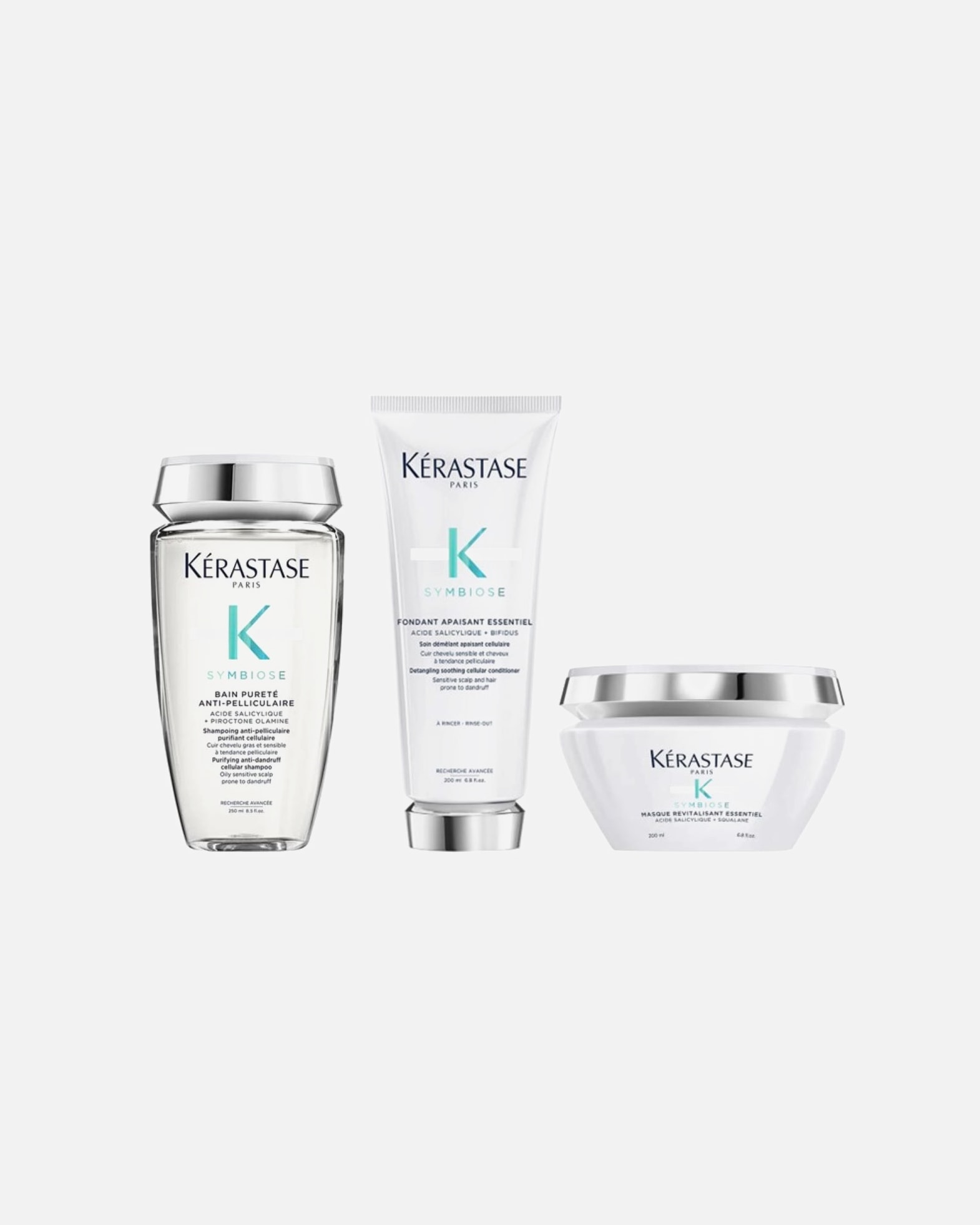 Haarpflegeset für Weiblich Kérastase Symbiose 3er Set (Shampoo Purete / Spülung / Masque) 1 Stück
