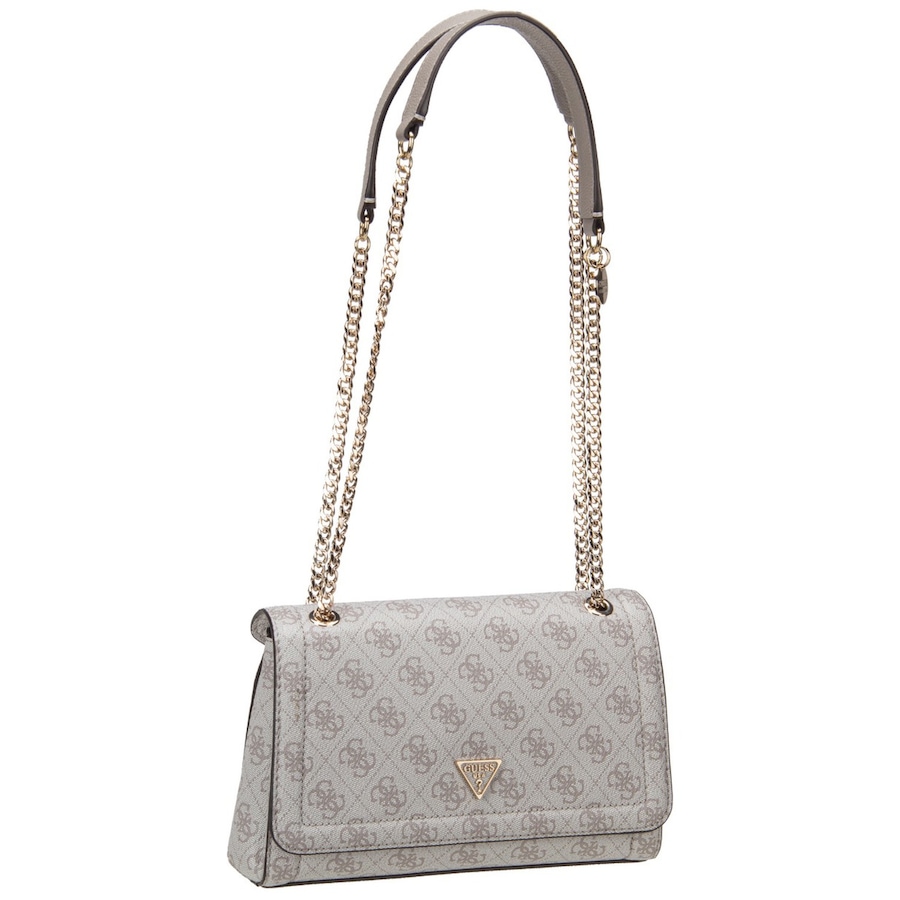 Guess Handtasche Noelle II Conv XBody Flap 72210 Logo Dark Oak Grau Damen