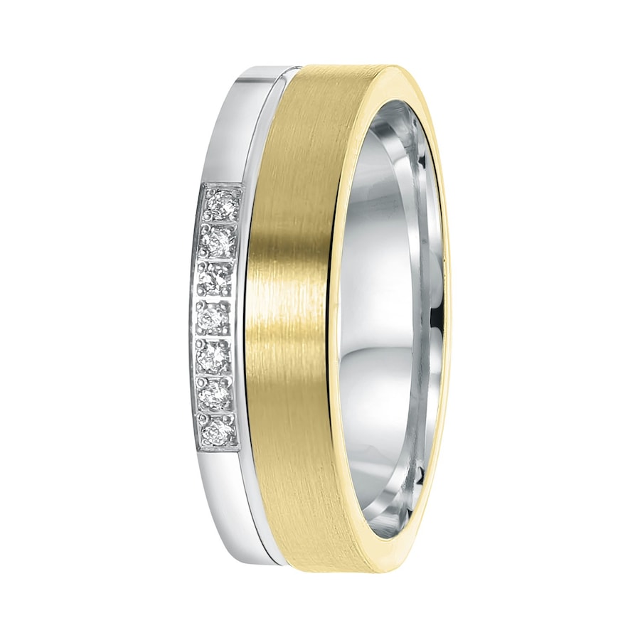 Lucardi Ringe 'Benidorm' 925 Silber - silbern-goldfarbig 66mm Damen