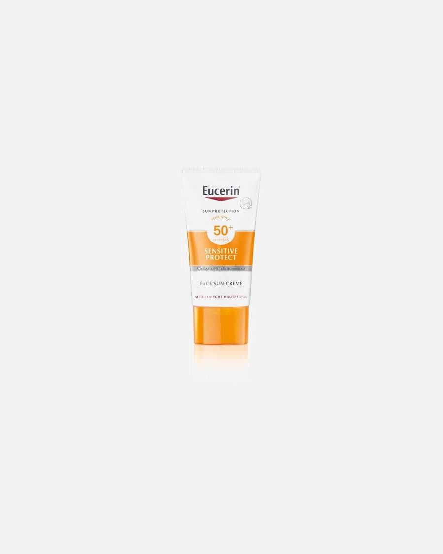 Sonnencreme für Unisex Eucerin EUCERIN Sun Creme Sensitive Protect LSF 50+ 50 ml