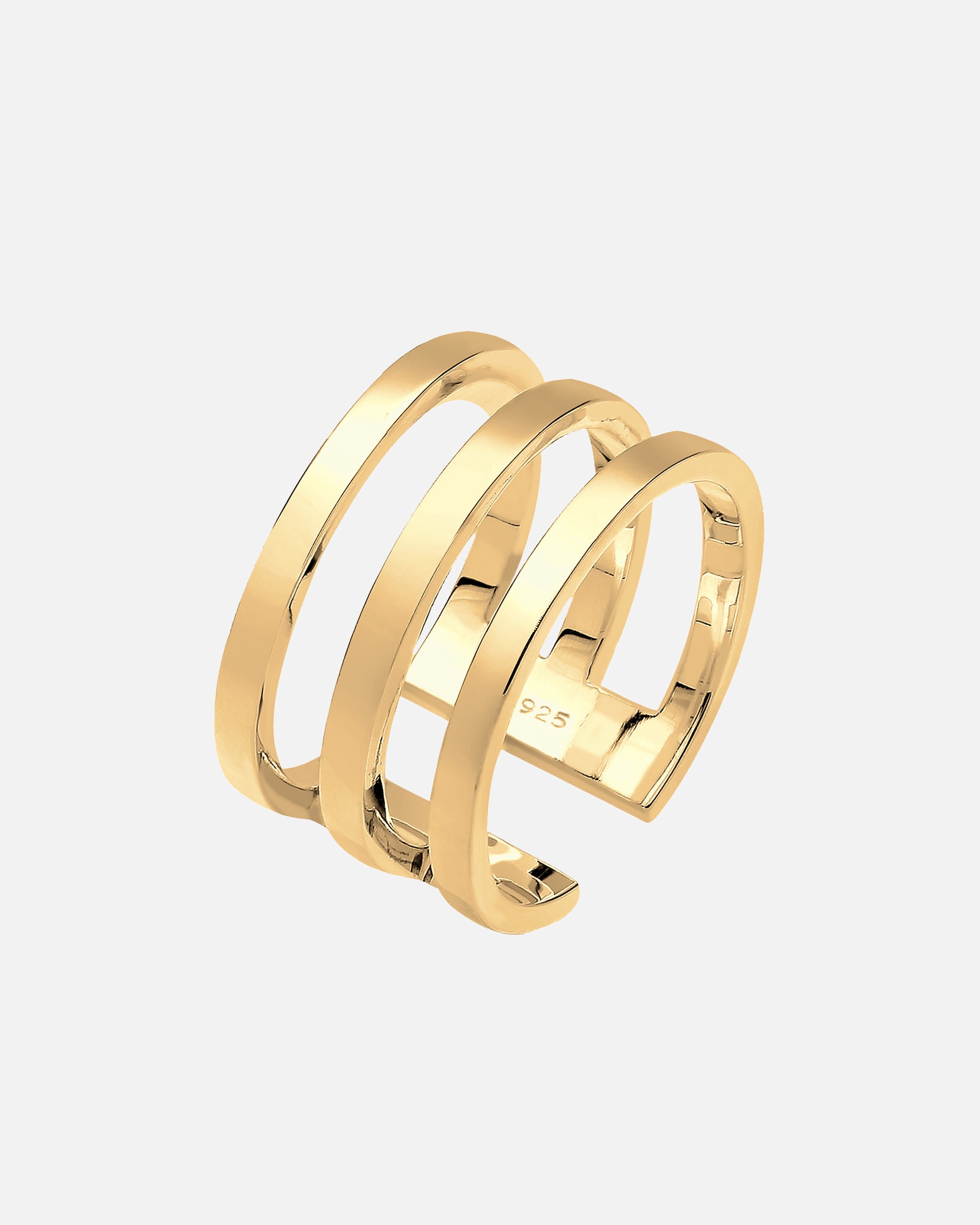 Ring für Weiblich Elli Blogger Must-Have Wickelring 925 Sterling Silber goldfarben