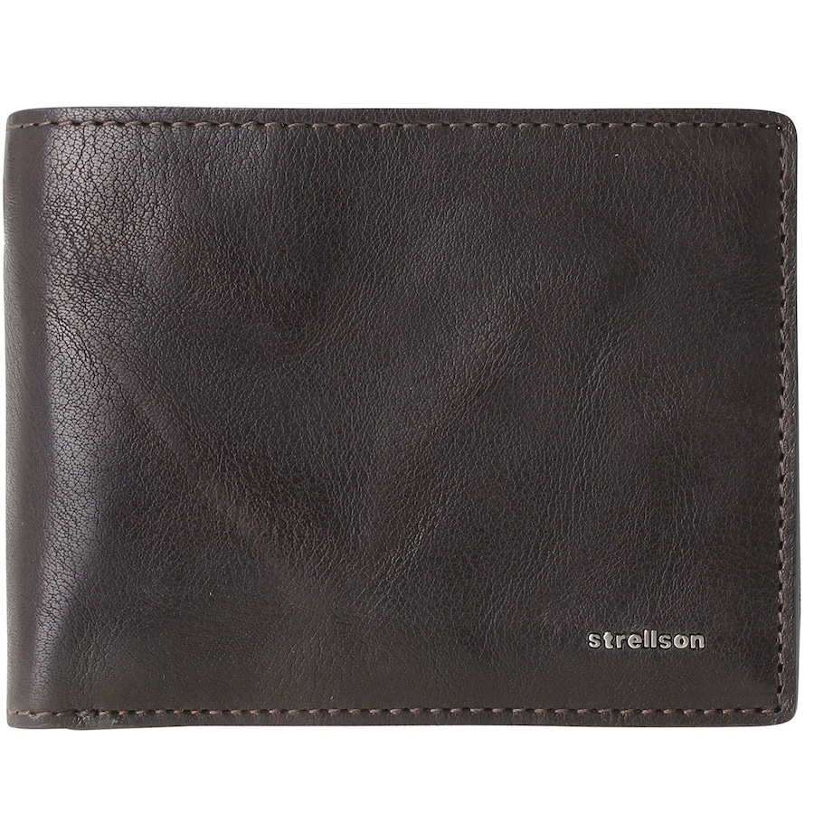 Strellson Jefferson BillFold H8 Geldbörse Leder 12 cm dark brown Braun Herren