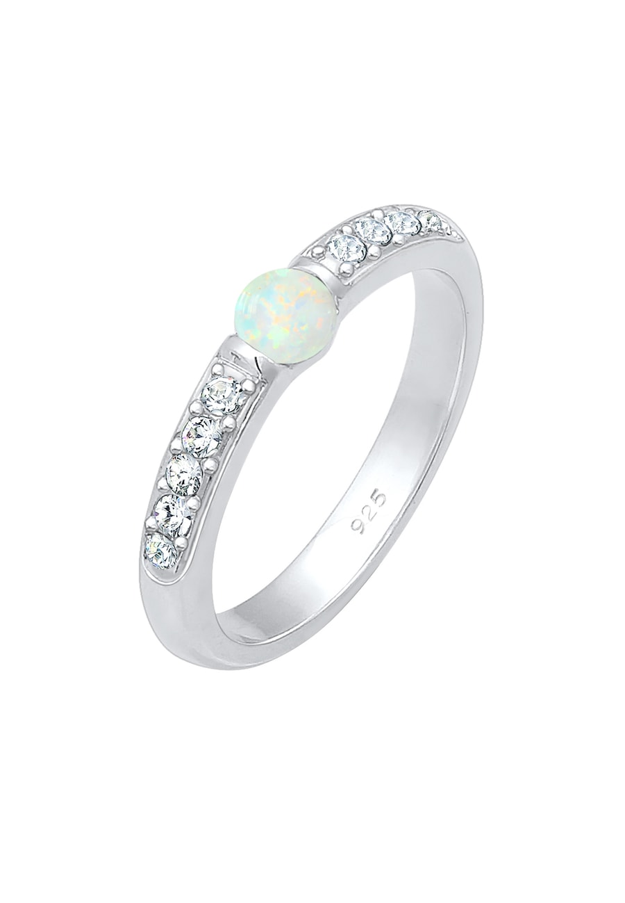 Elli PREMIUM Opal Kristalle 925er Sterling Silber 52 Damen