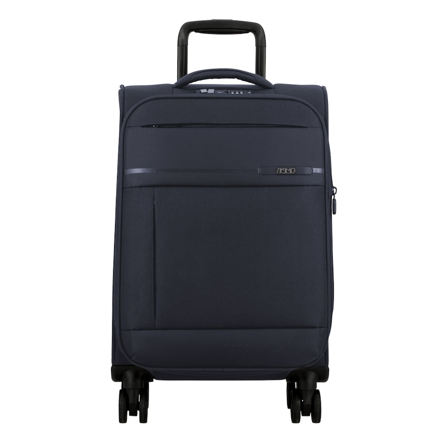 Jump Monthélys 4 Rollen Kabinentrolley 55 cm mit Dehnfalte dark blue Schwarz Herren