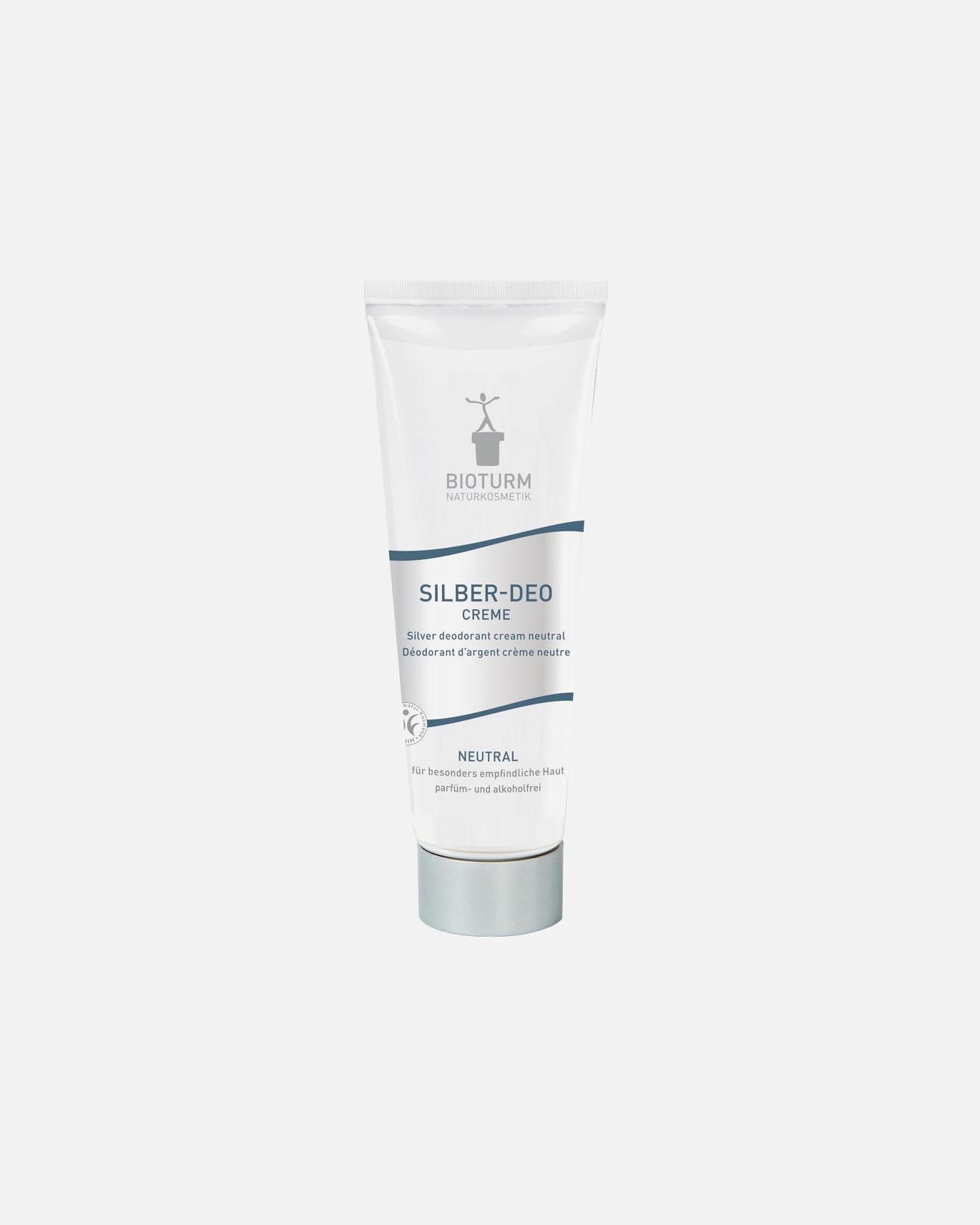 Deodorant für Unisex Bioturm Silber - Deo Creme neutral 50 ml