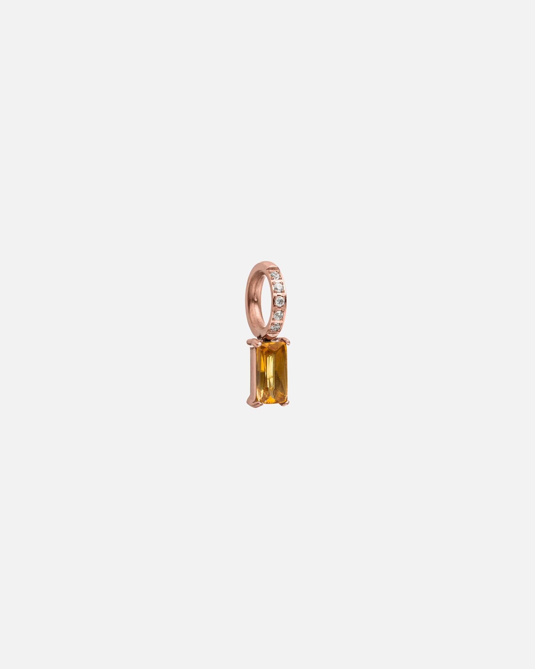 Schmuckanhänger für Unisex Purelei Geburtsstein November Citrin Charm 100% Edelstahl Rosegold