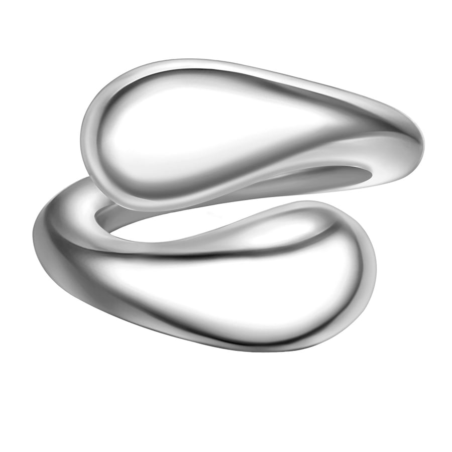 Yokoamii Ring aus Metall-Legierung in silber 54 Damen