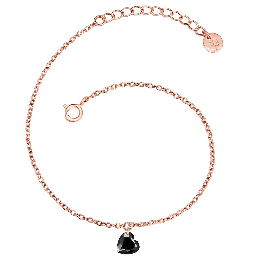 Glanzstücke München Armband Herz Sterling Silber Spinell in Roségold Damen