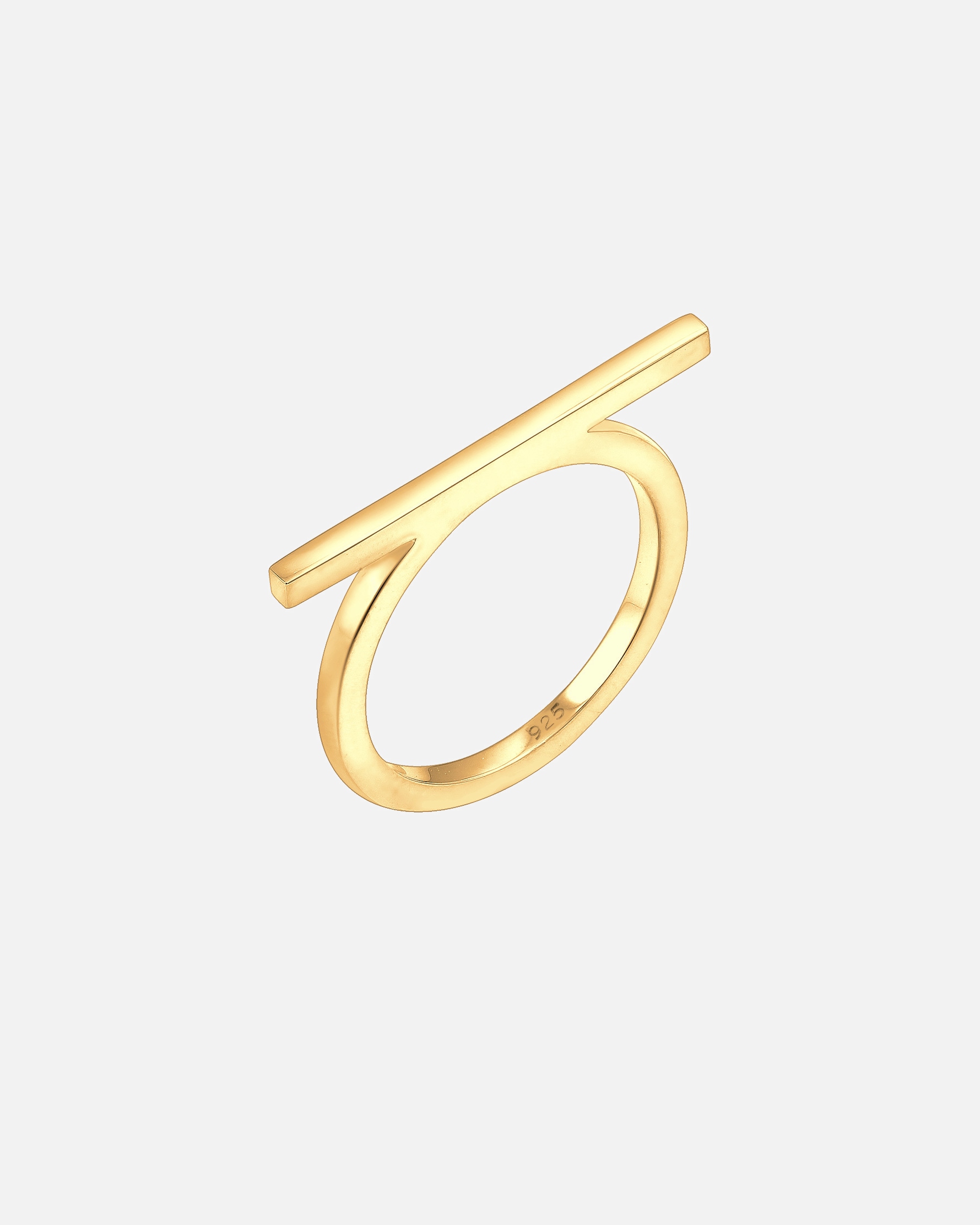 Ring für Weiblich Elli Geo Minimal Blogger Trend Stab 925 Sterling Silber 54