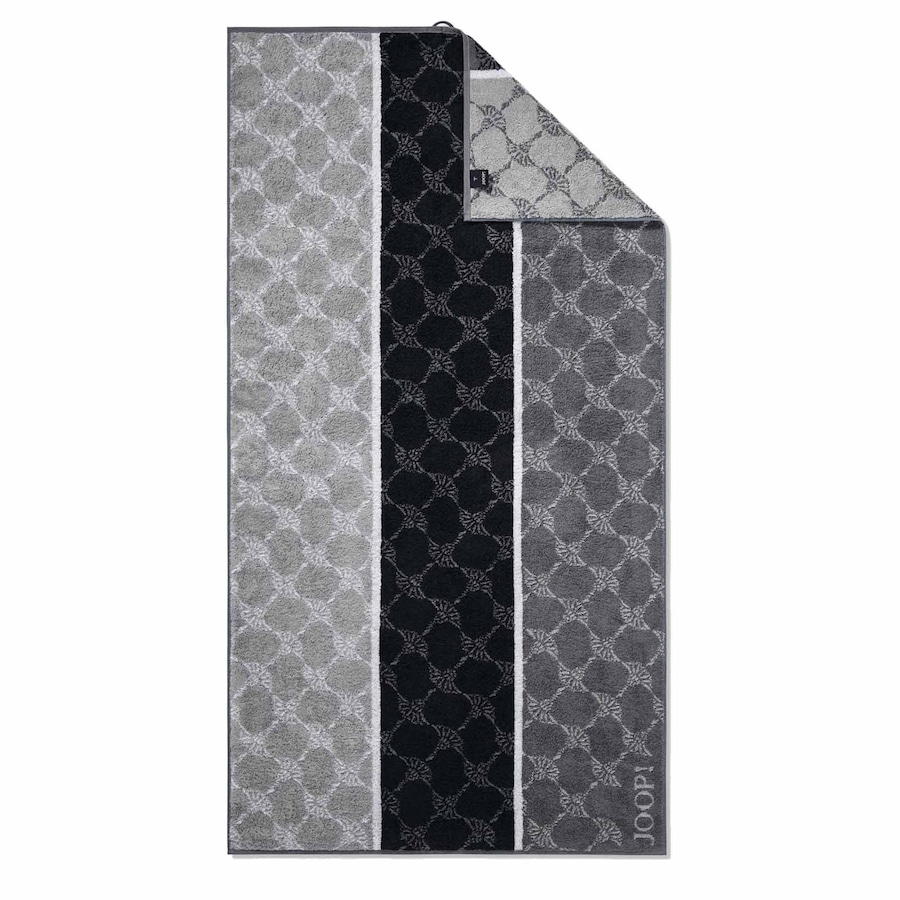JOOP! Handtuch 1er Pack 'Cornflower Stripes' Schwarz