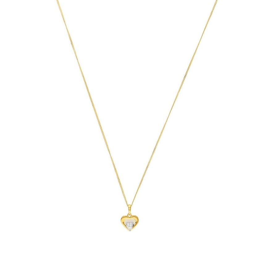 amor Kette mit Anhänger bicolor Weiss Damen