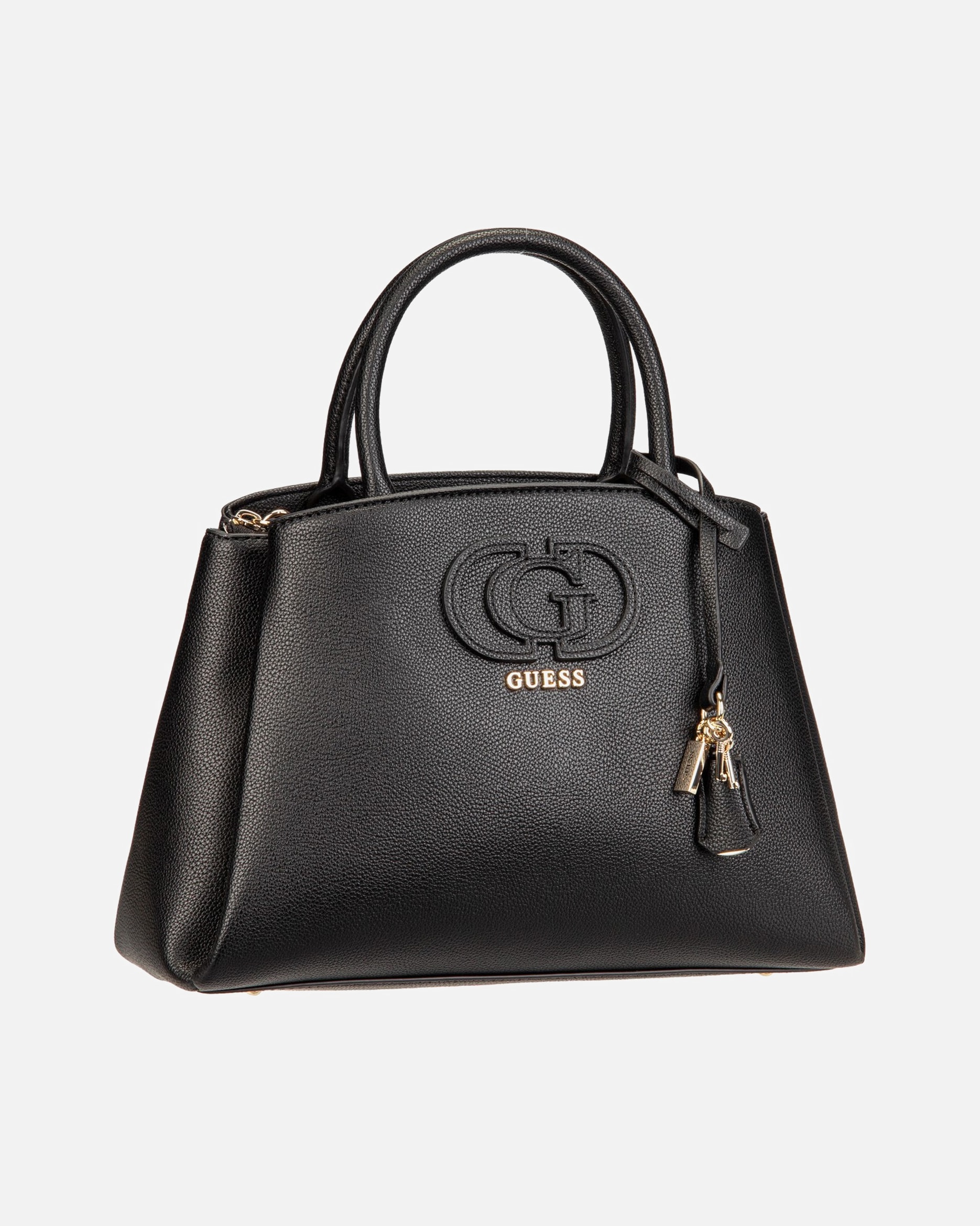 Handtasche für Weiblich Guess Handtasche Isola 3 Comp Satchel Black