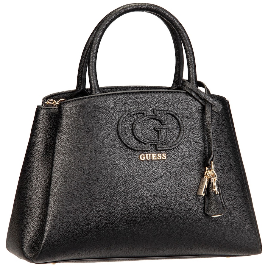 Guess Handtasche Isola 3 Comp Satchel Black Schwarz Damen
