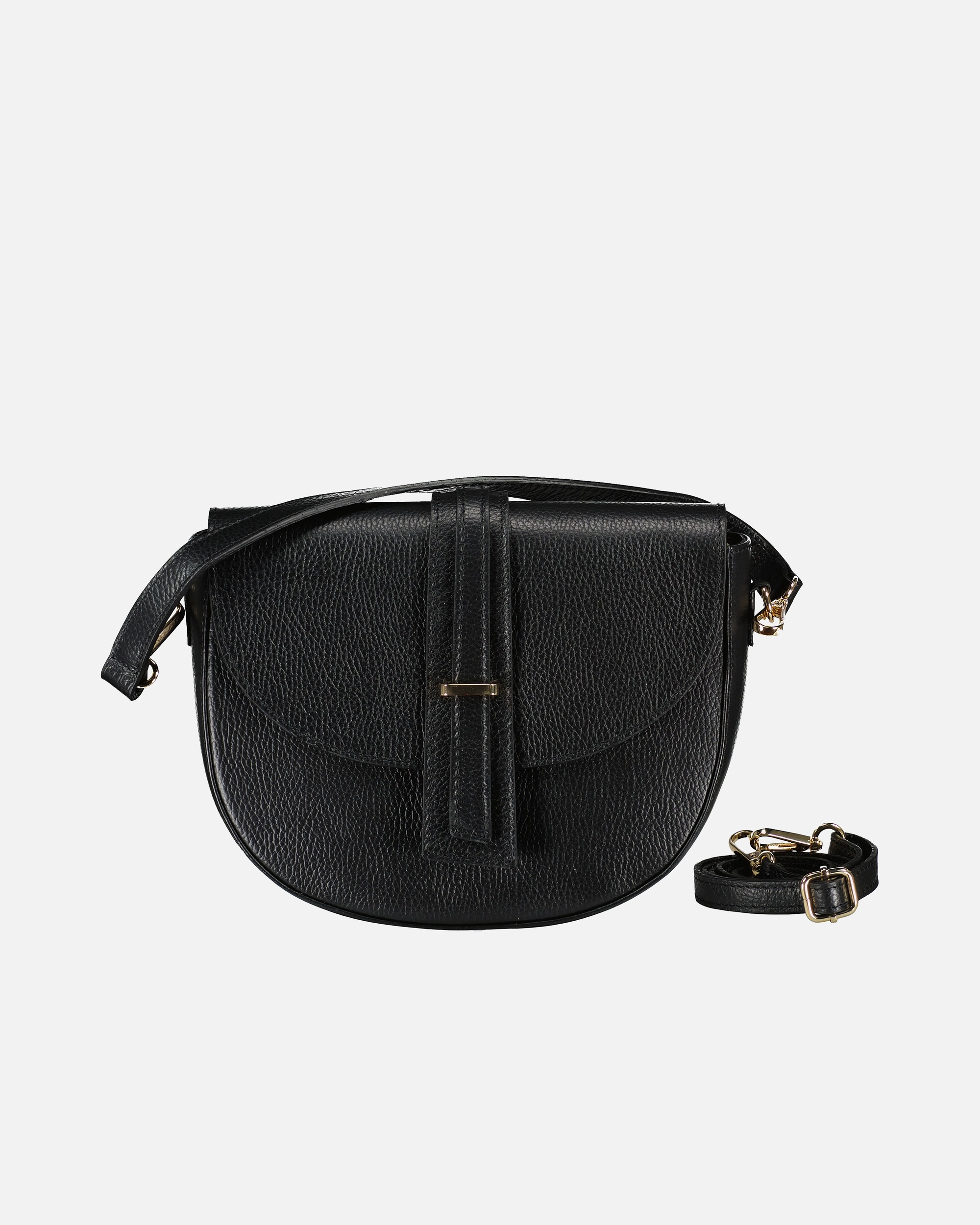 Tasche für Weiblich Hausfelder Manufaktur Satteltasche Schwarz