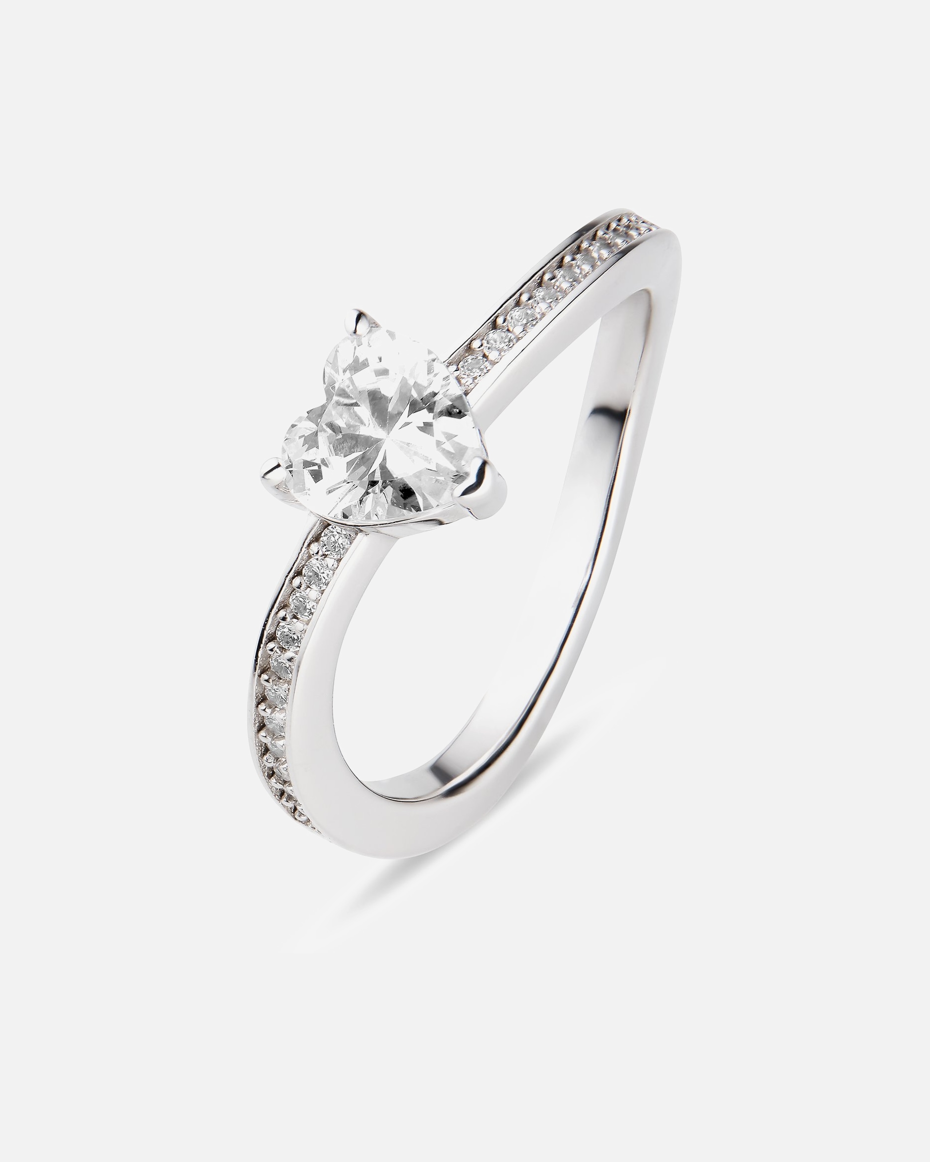 Ring für Weiblich Jette Damenring 925er Silber, recycelt 61