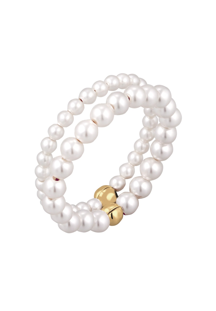 Elli Set mit Perlen von Swarovski 925 Sterling Silber 58 Damen