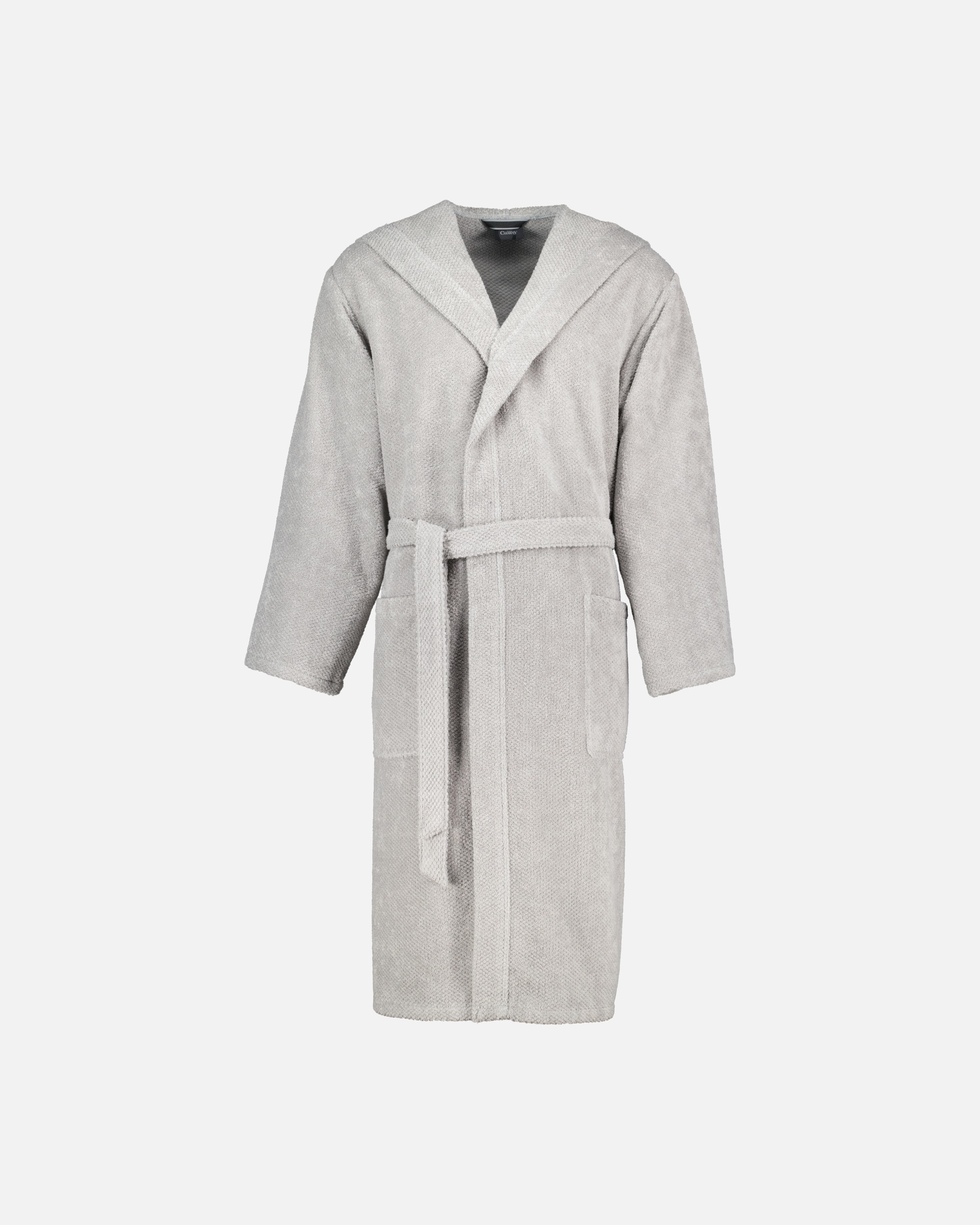 Bademantel für Männlich Cawö Cawö Bademäntel Herren Kapuze Pure 5623 stein - 727 S