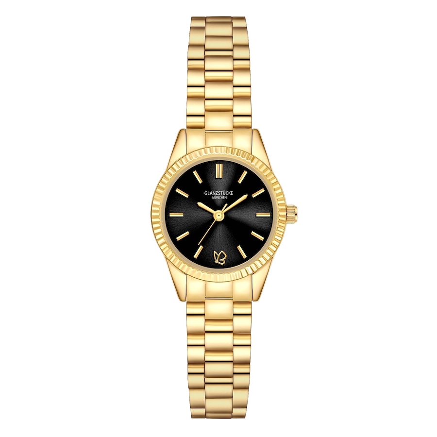 Glanzstücke München Armband-Uhr aus Edelstahl in gelbgold 25,0 mm Damen
