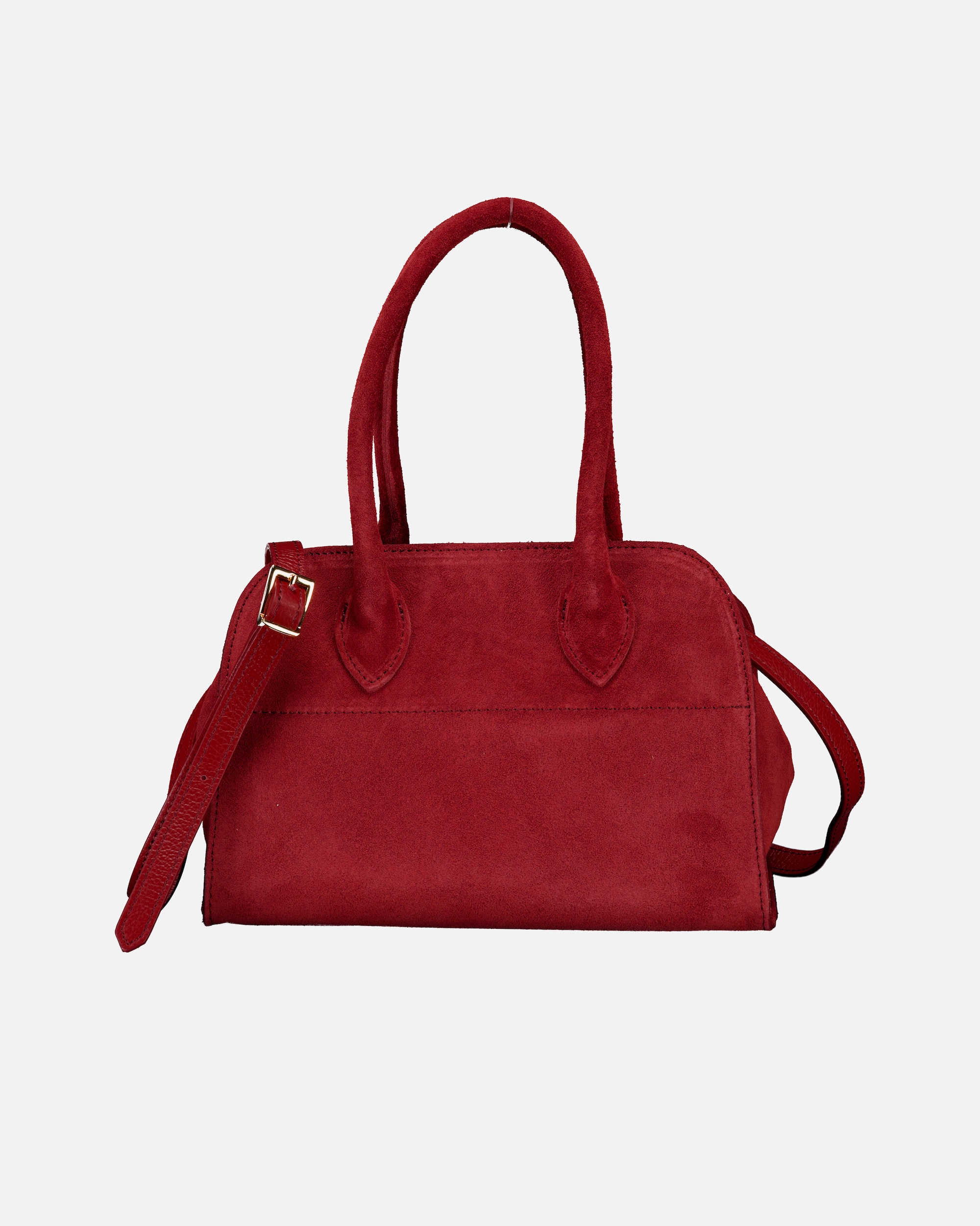 Tasche für Weiblich Hausfelder Manufaktur Tasche Velours Weinrot