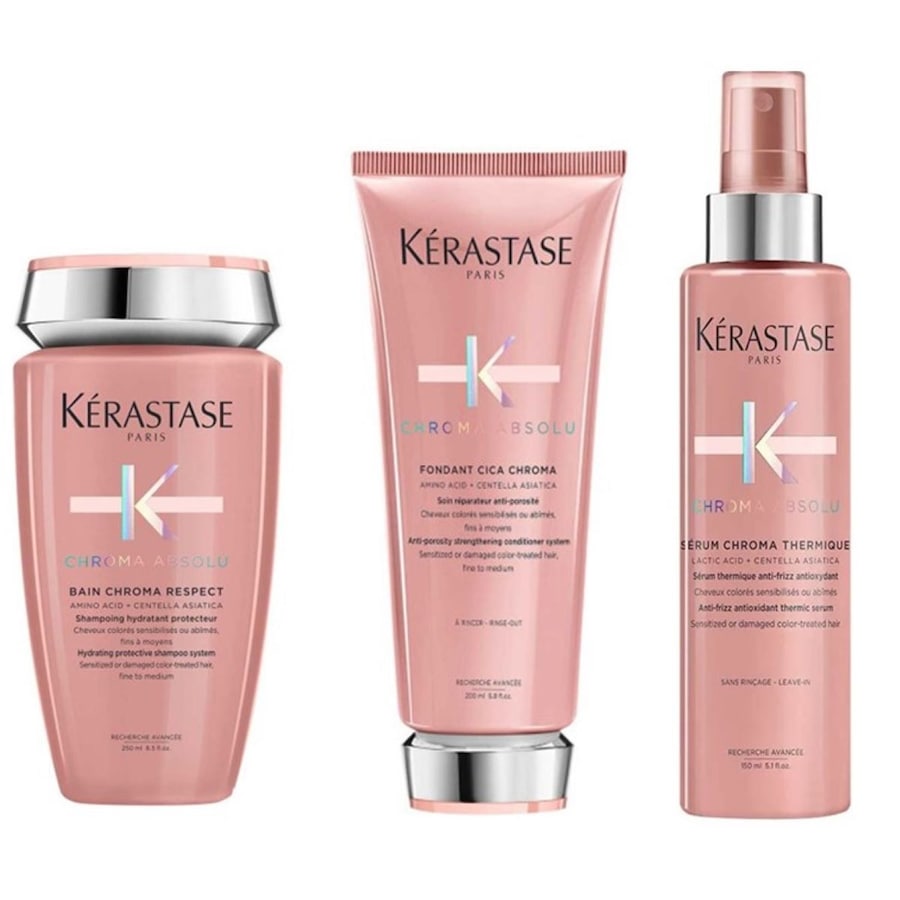 Kérastase Chroma Absolu Set Respect Serum (Shampoo / Spülung / Serum Protect)*Haare | 0.6 l | 161,65 / 1.0 l
