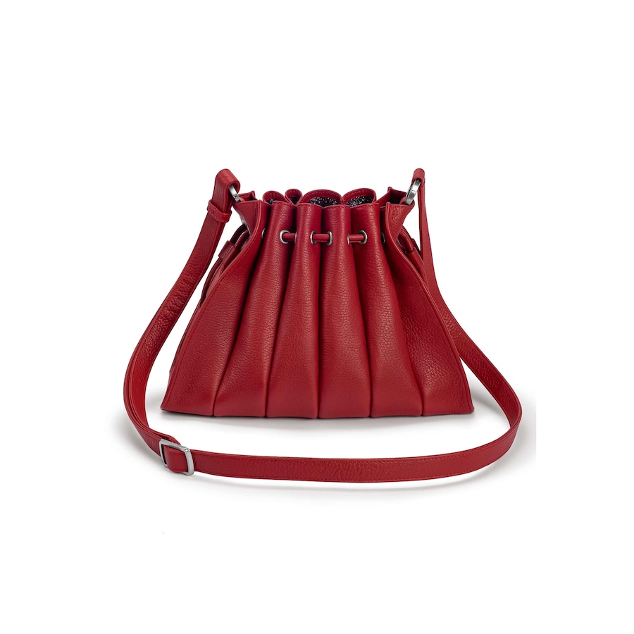 Gretchen Schultertasche Fan Shoulderbag in modischer Fächer-Optik rot