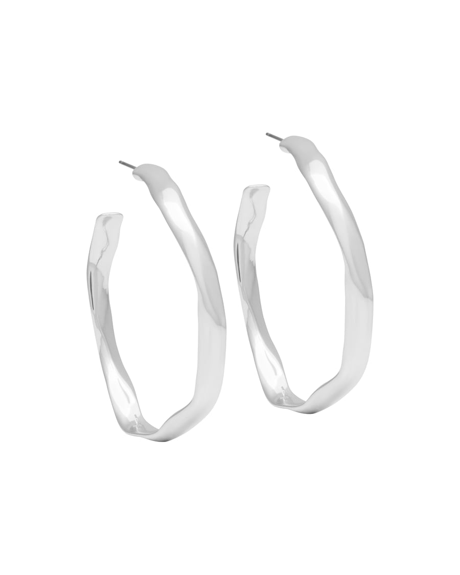 A&C Oslo – Nordic Design Jewellery Ohrhänger 'Sculptured' silver Grau Damen