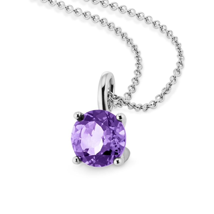 Orolino Halskette 585/- Gold Amethyst lila 45cm Damen
