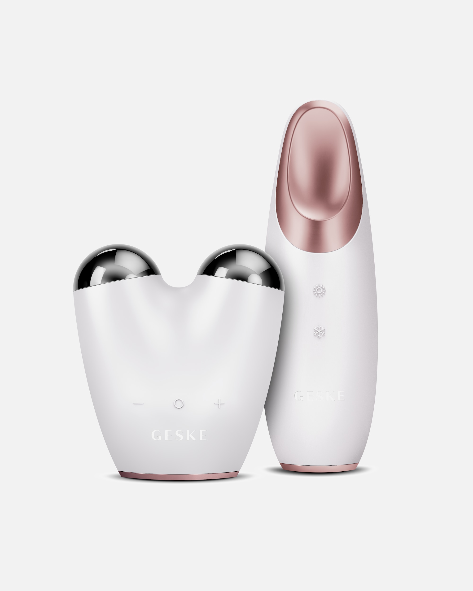 Elektrisches Gesichtsmassagegerät für Unisex GESKE MicroCurrent Face-Lifter 6 in 1 + Warm & Cool Eye-Energizer 6 in 1 Starlight