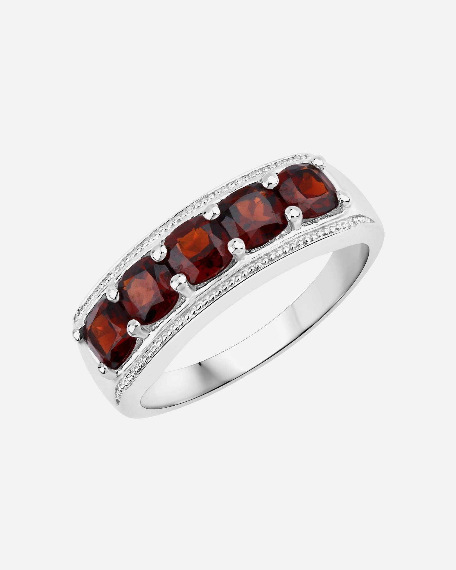 Ring für Weiblich Rafaela Donata Ring Sterling Silber Granat in Silber 54