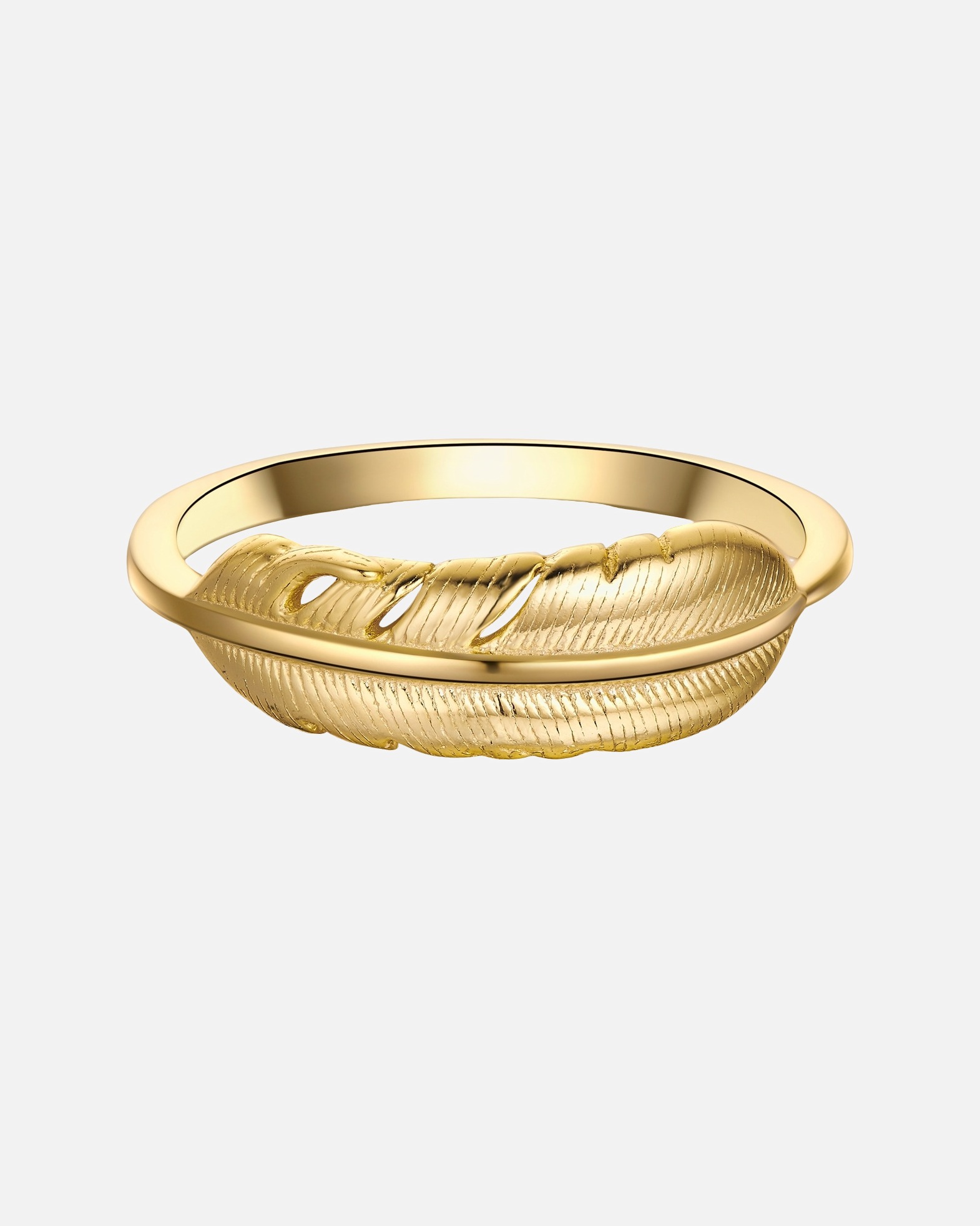 Ring für Weiblich Rafaela Donata Halskette Feder aus Sterling Silber in Silber mit Zirkonia 50
