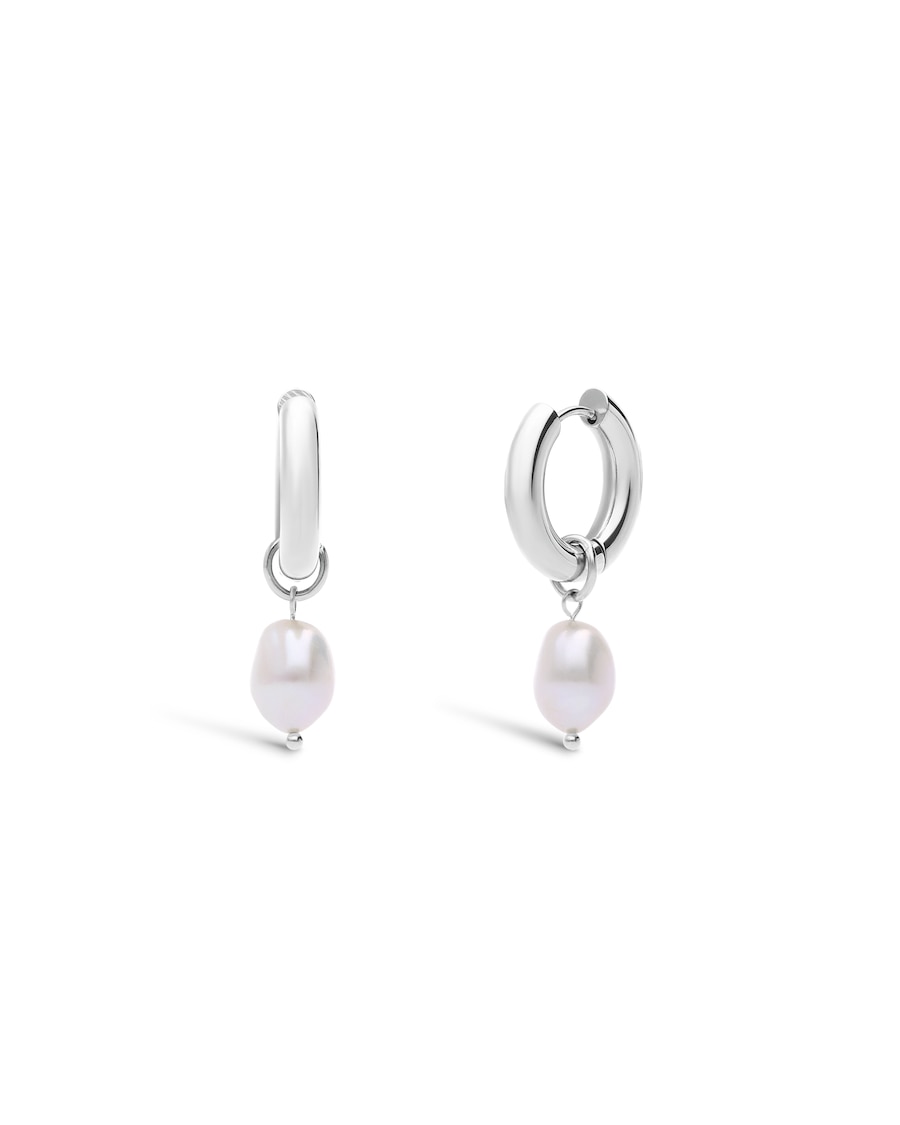 Lucardi Ohrringe Stahl Silber Damen