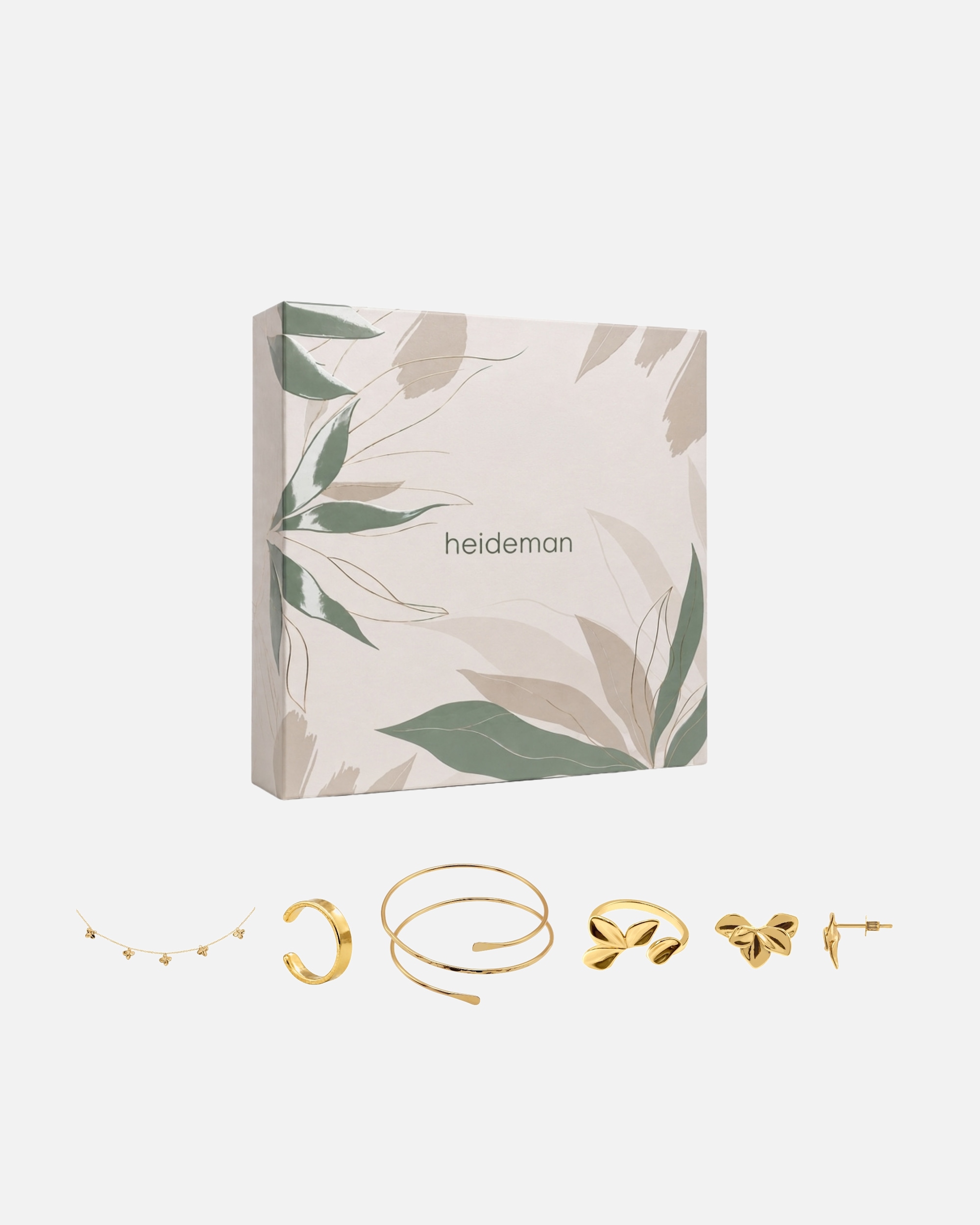 Schmuckset für Weiblich Heideman Geschenkbox Paris goldfarben