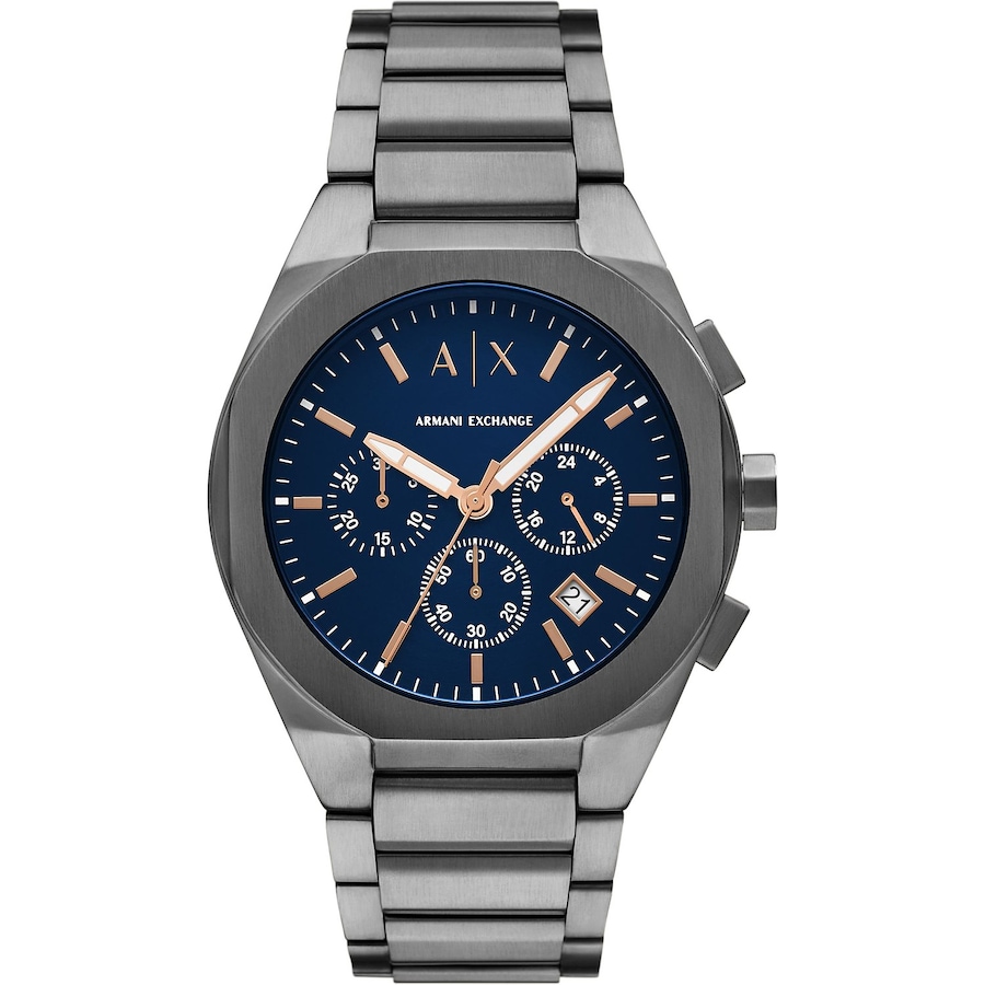 Armani Exchange Chronograph Edelstahl grau Herren